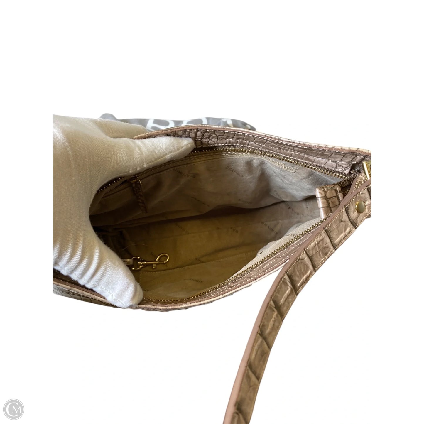 Handbag Designer By Brahmin, Size: Medium