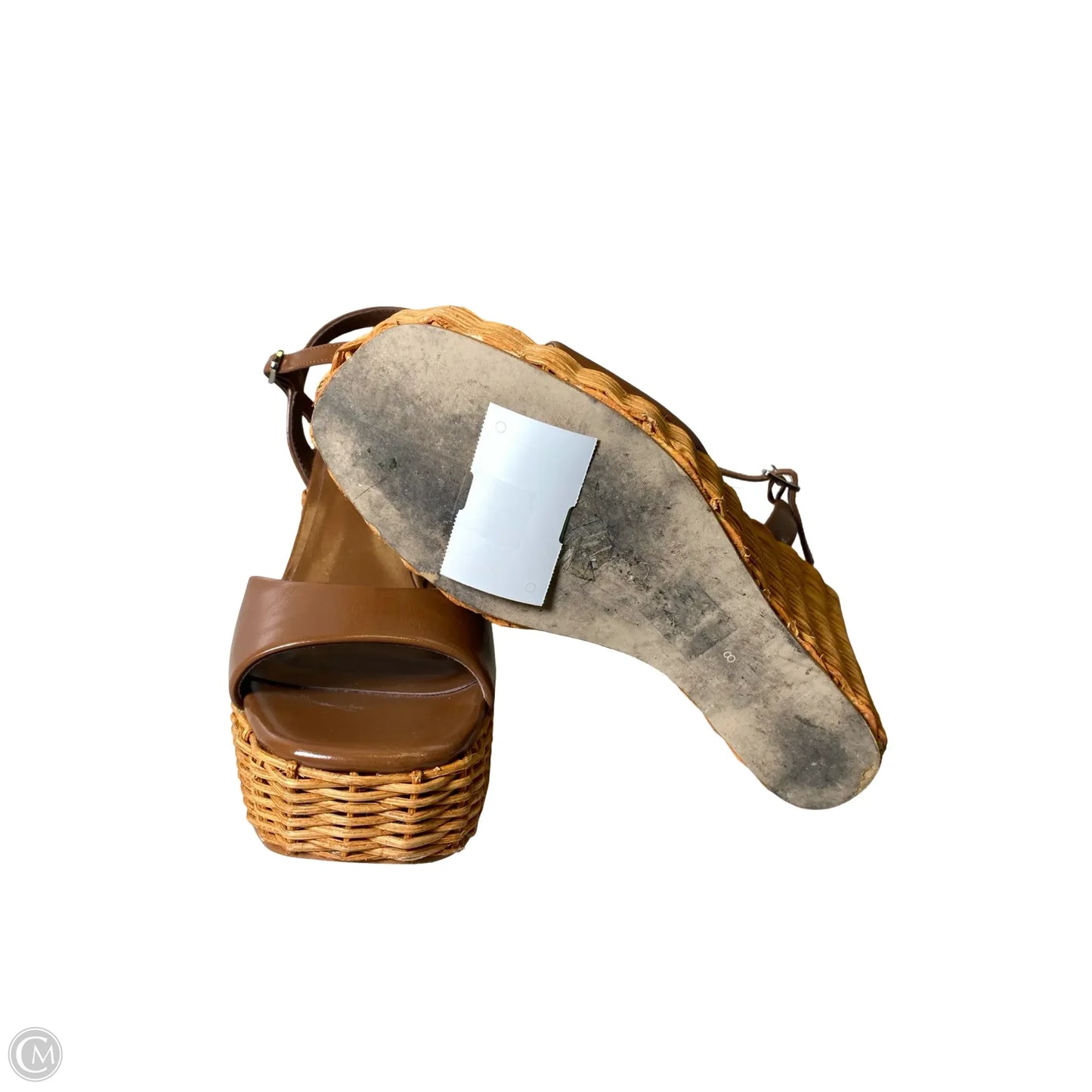 Sandals Heels Wedge By Jeffrey Campbell In Brown, Size: 8