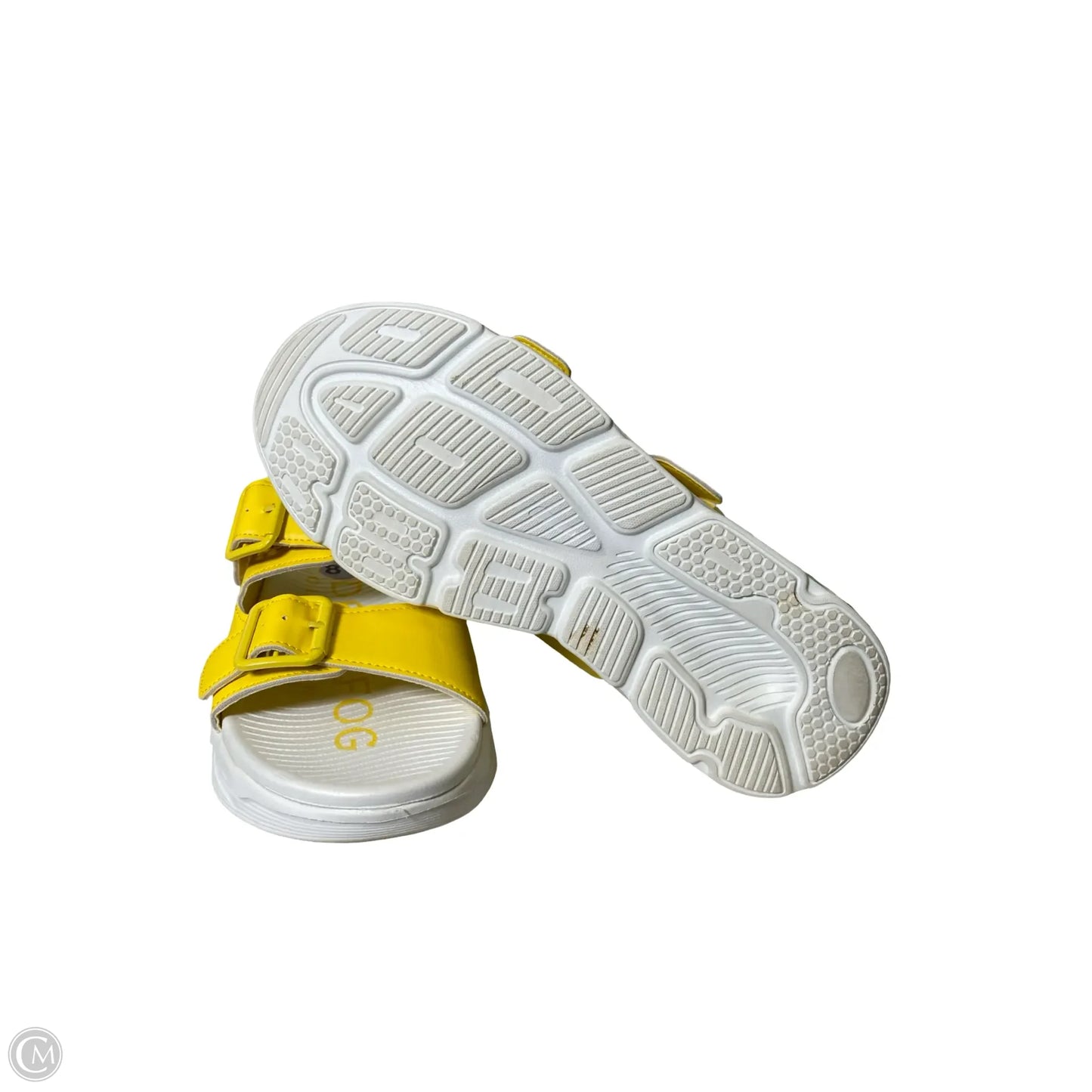 Shoes Flats By London Fog In White & Yellow, Size: 8.5