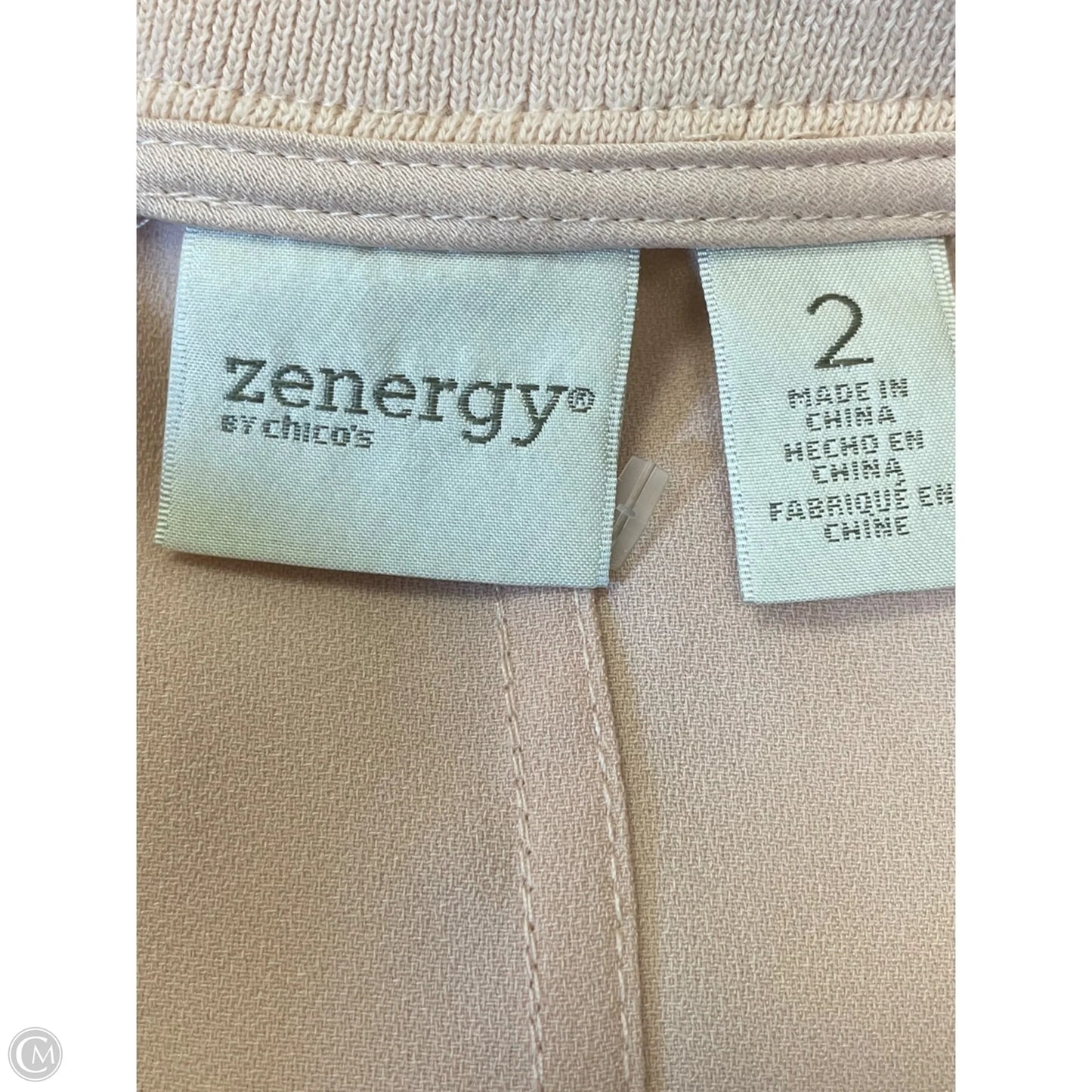 Jacket Moto By Chicos In Orange, Size: L