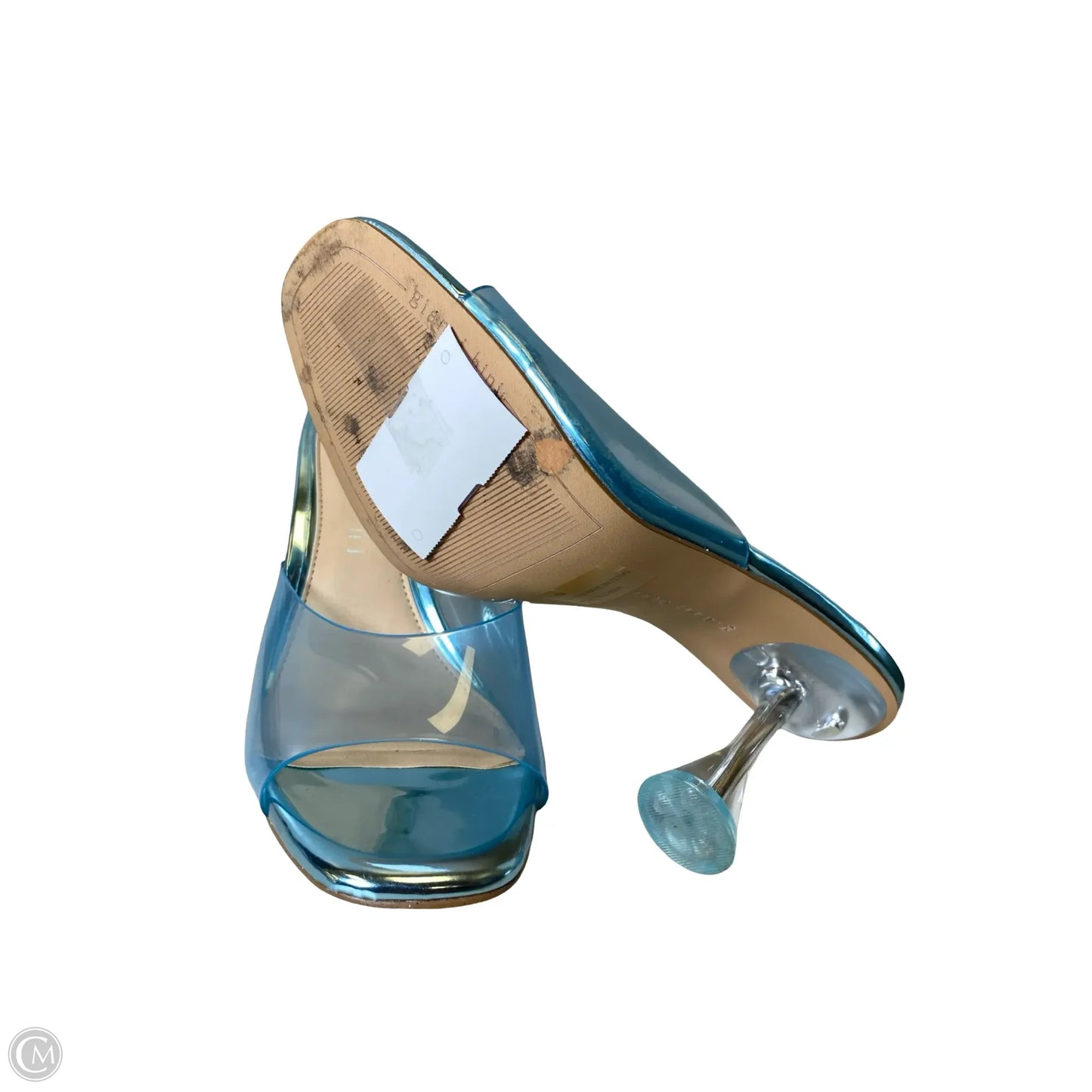 Sandals Heels Stiletto By Gianni Bini In Blue, Size: 8.5