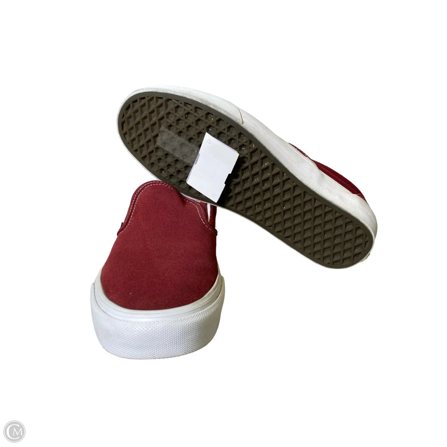 Shoes Flats By Vans In Maroon, Size: 10