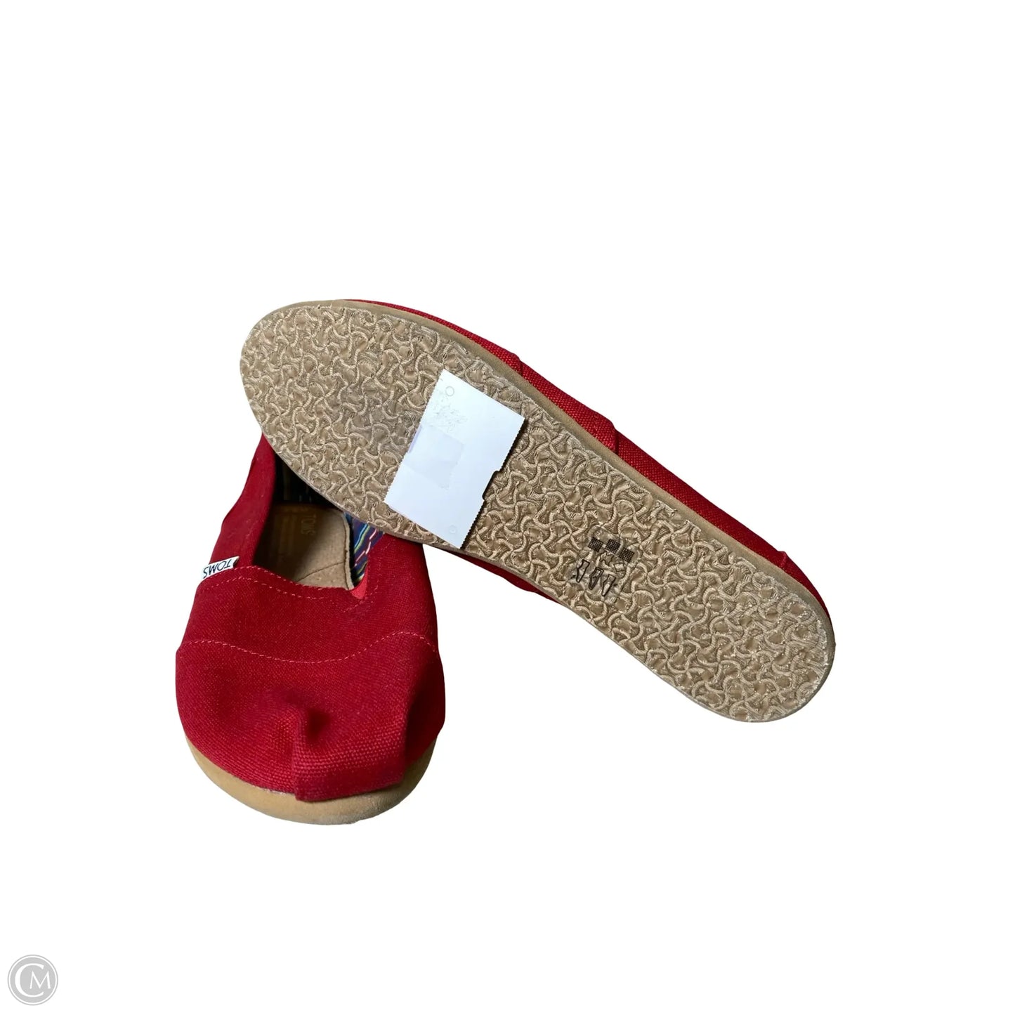 Shoes Flats By Toms In Red, Size: 8.5