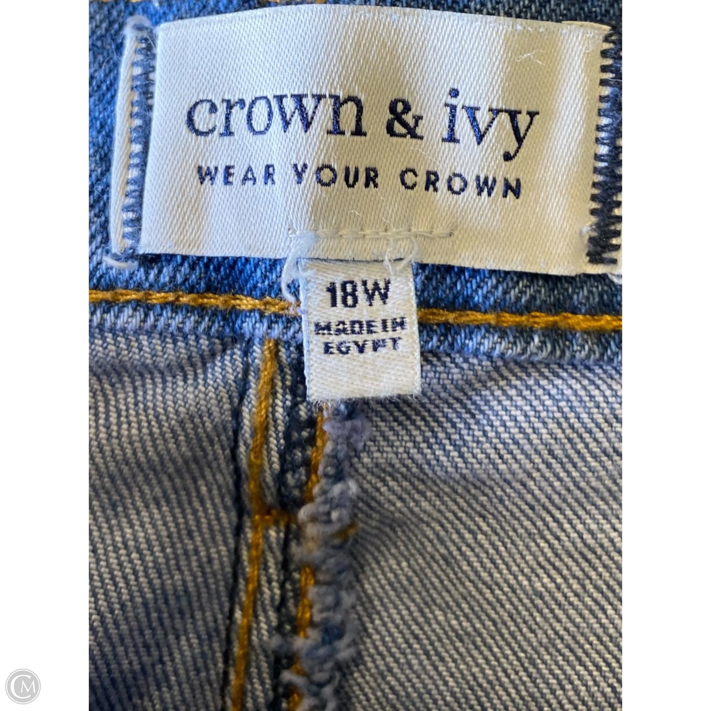 Shorts By Crown And Ivy In Blue Denim, Size: 18