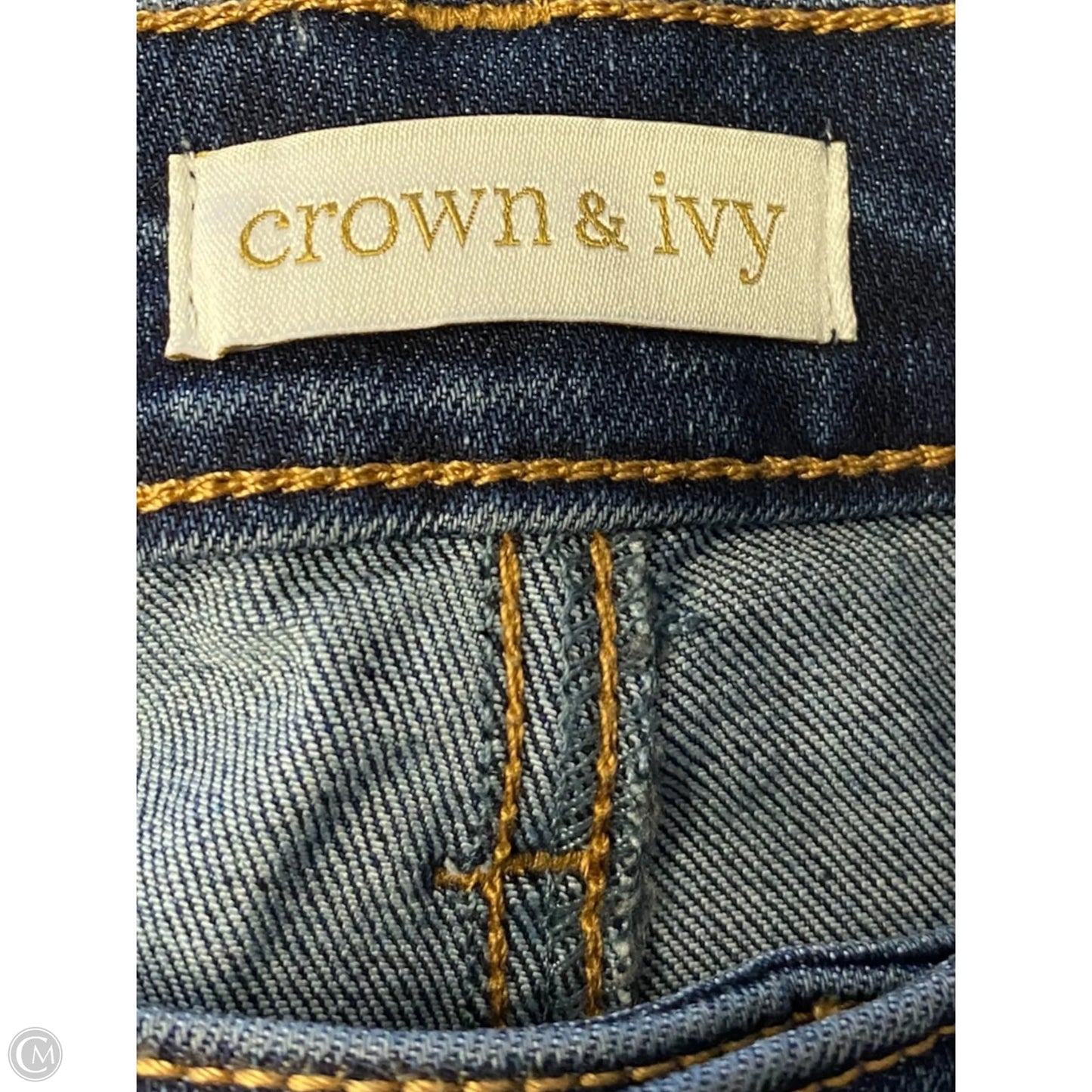 Jeans Cropped By Crown And Ivy In Blue Denim, Size: 18