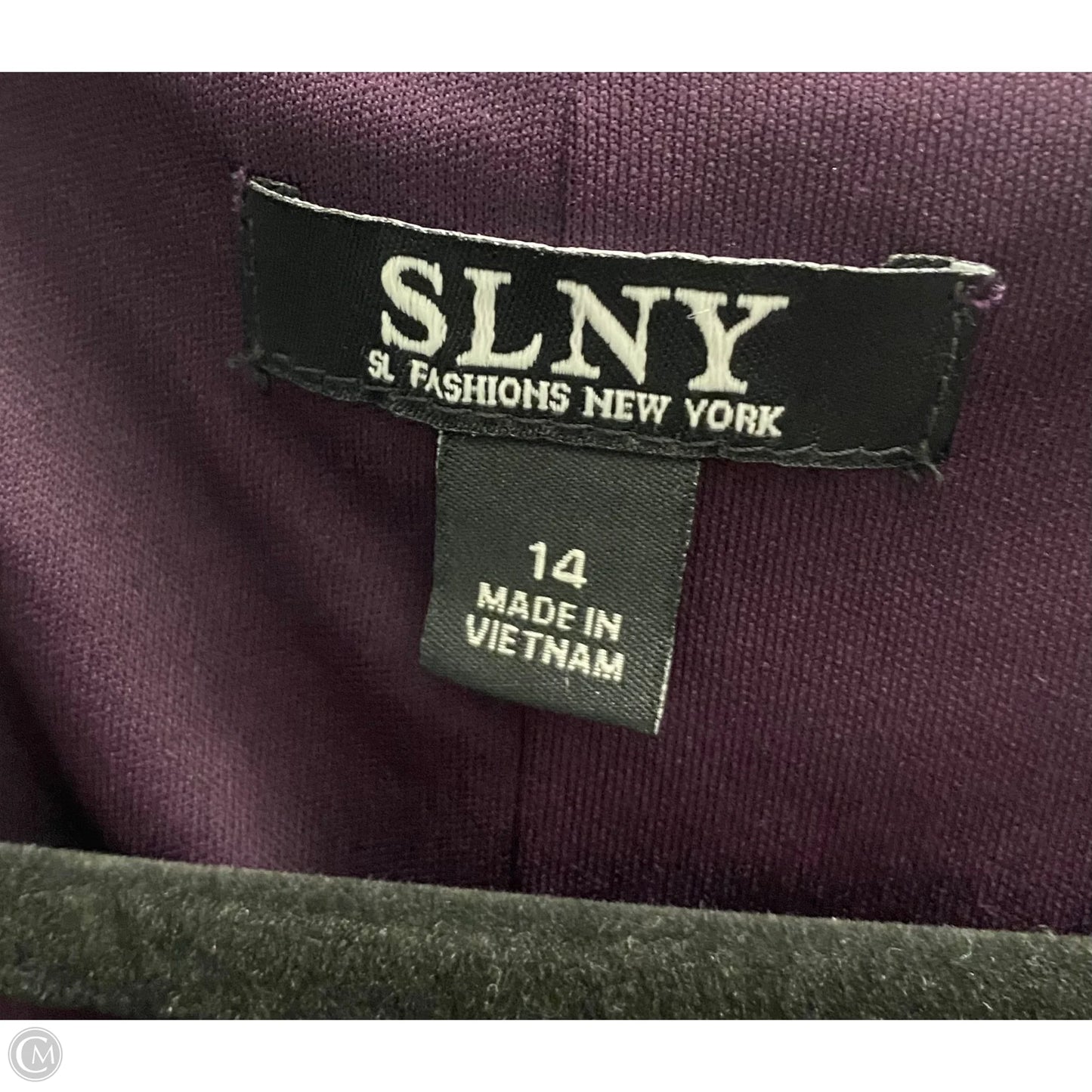 Dress Party Short By Sl Fashions In Maroon, Size: 14