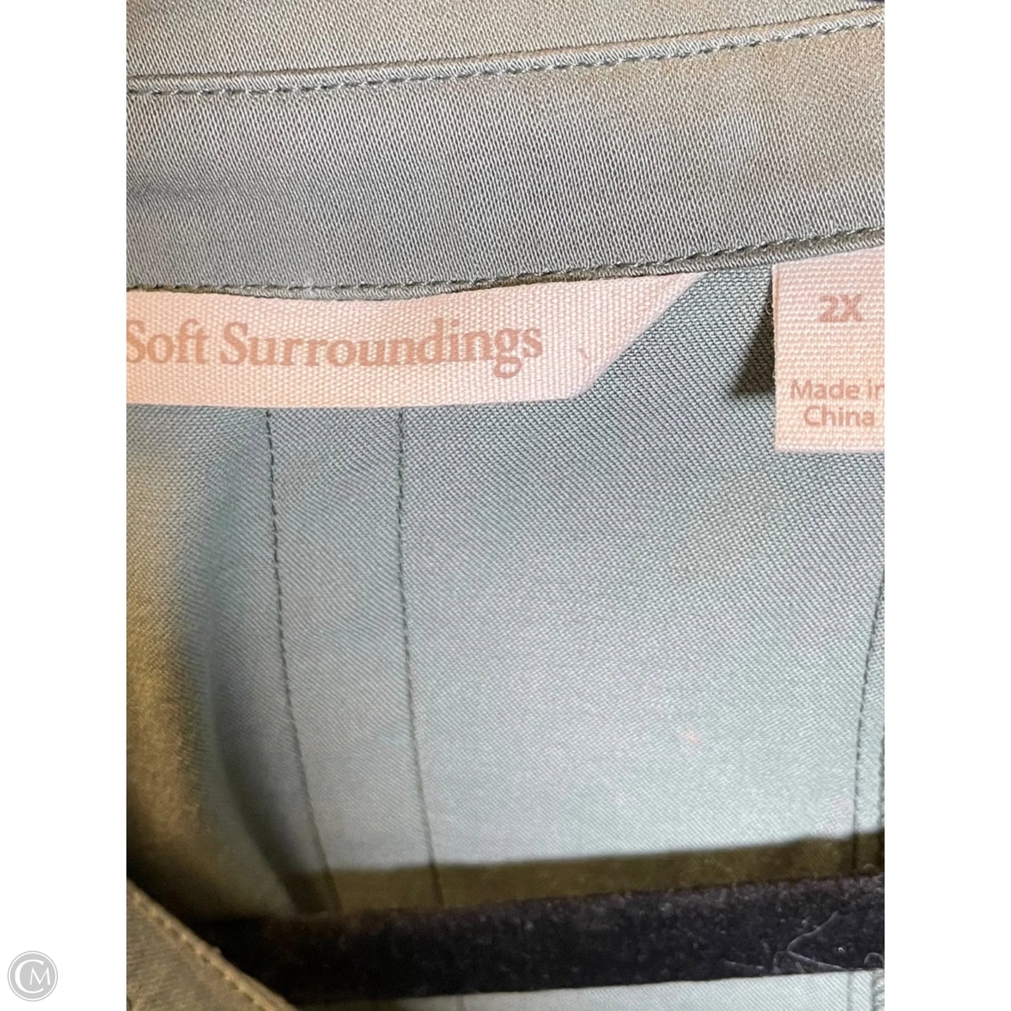 Cardigan By Soft Surroundings In Green, Size: 2x