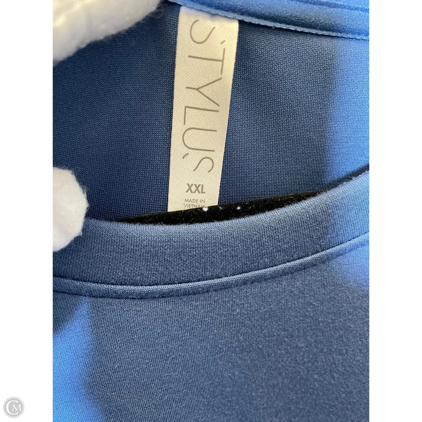 Dress Casual Short By Stylus In Blue, Size: Xxl