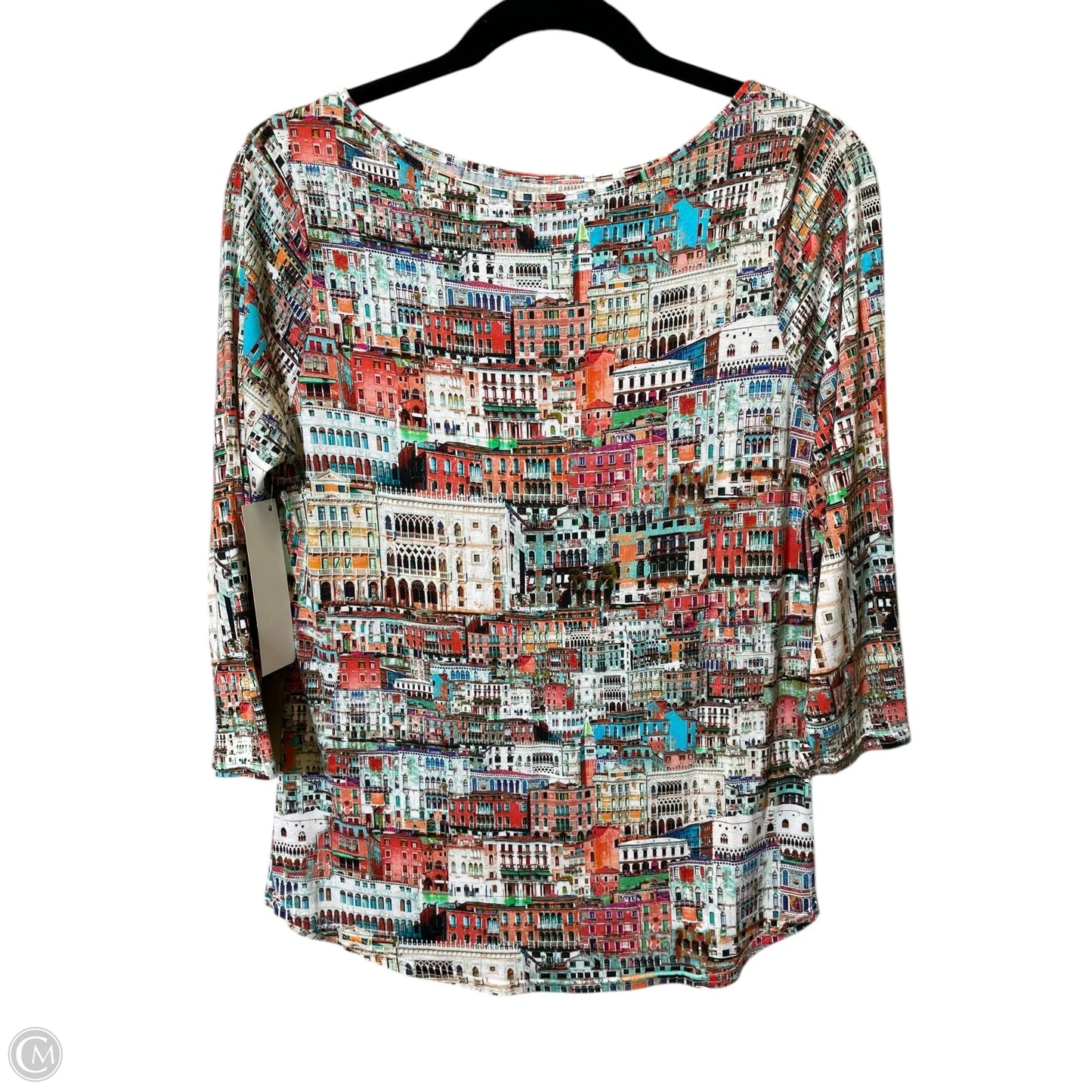 Top 3/4 Sleeve By Clothes Mentor In Multi-colored, Size: M