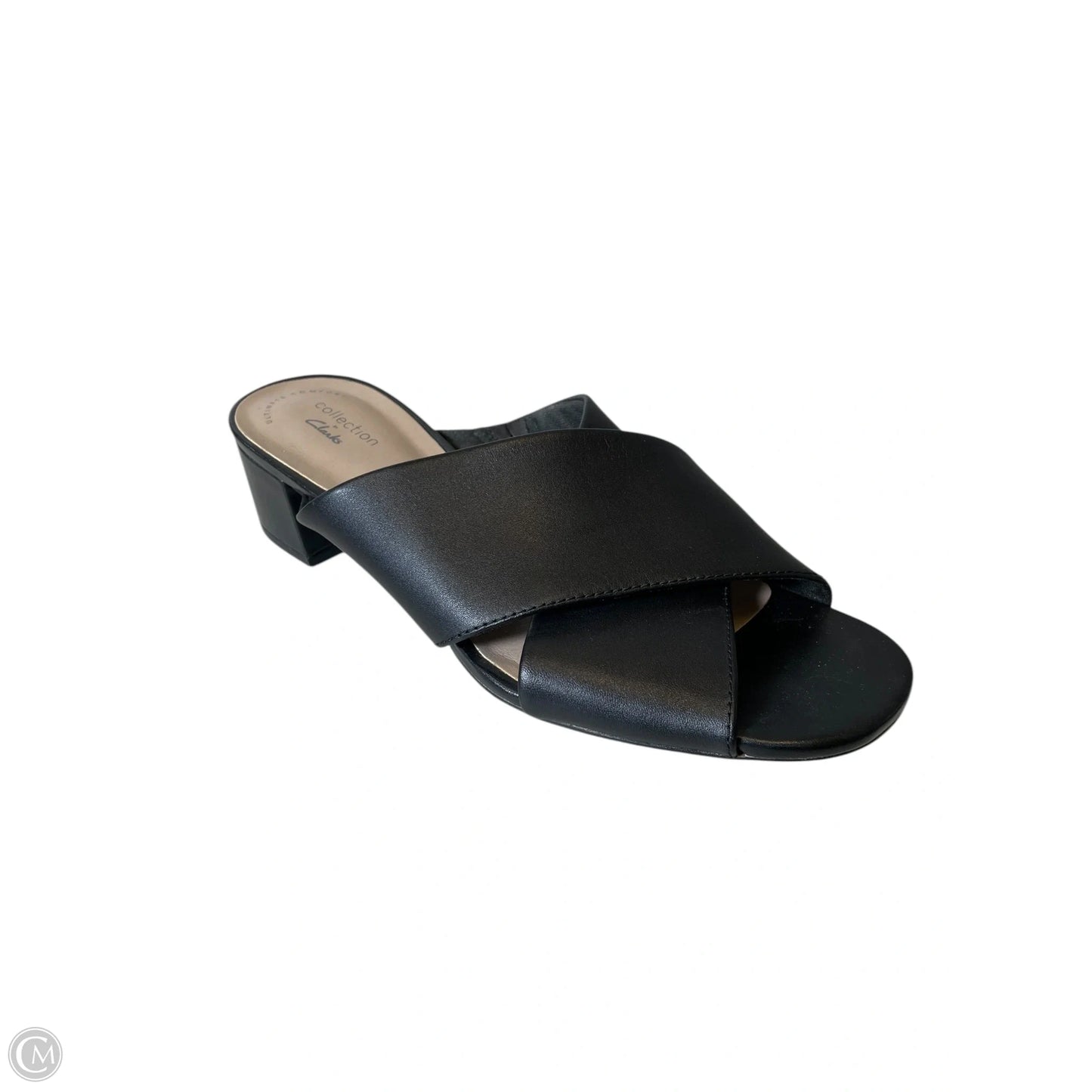 Sandals Heels Block By Clarks In Black, Size: 8