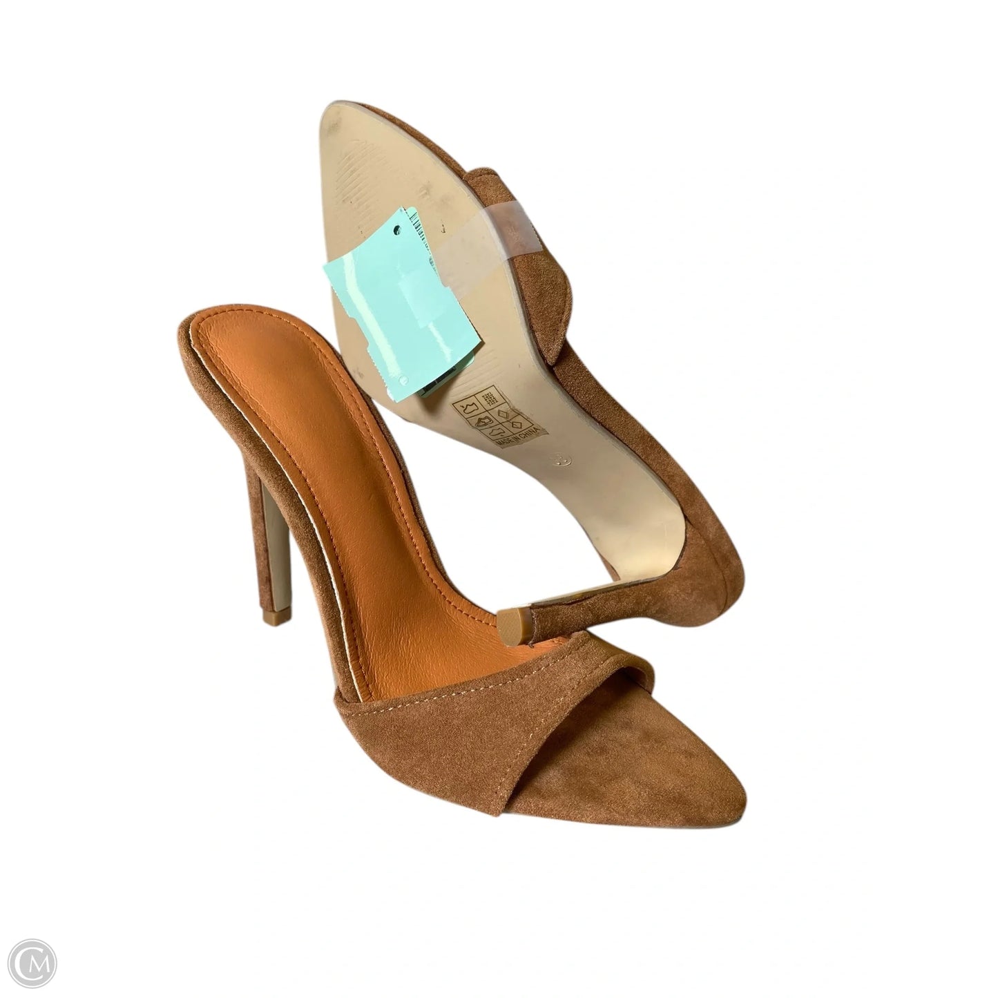 Sandals Heels Stiletto By Clothes Mentor In Brown, Size: 7.5