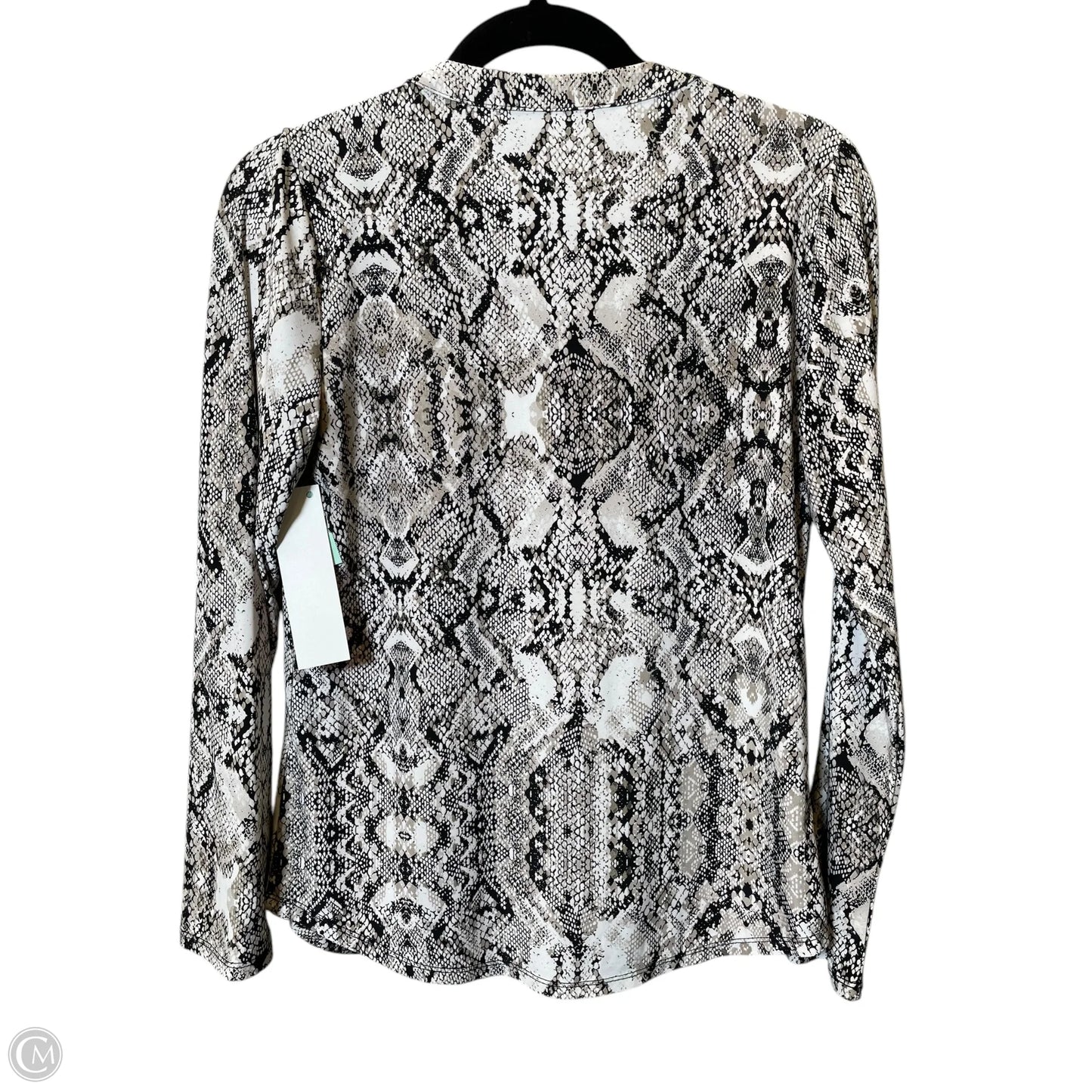 Top 3/4 Sleeve By Clothes Mentor In Animal Print, Size: L