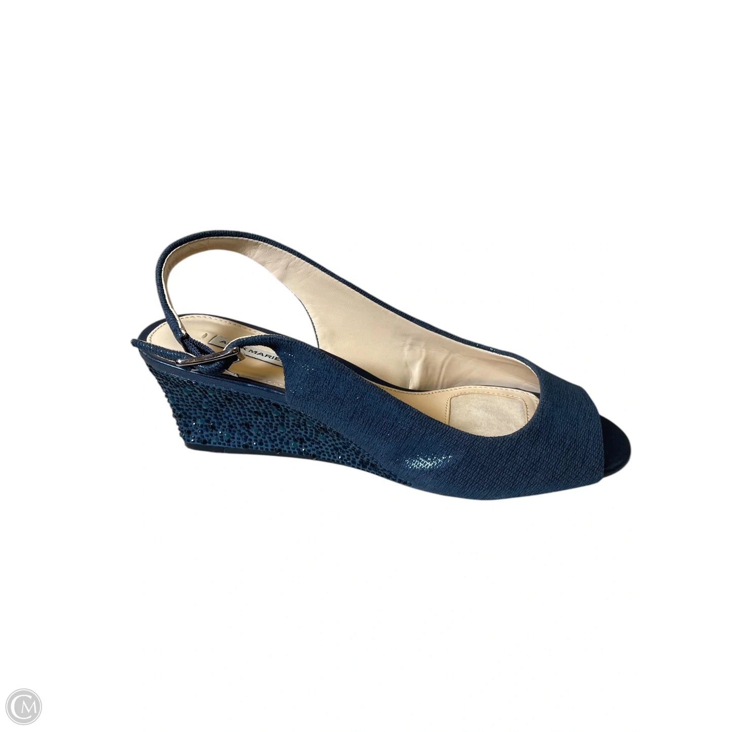 Shoes Heels Wedge By Alex Marie In Navy, Size: 8.5