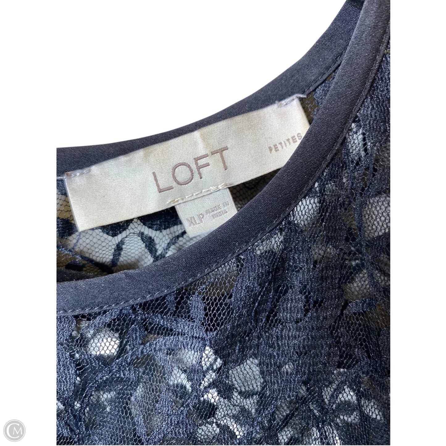 Top Long Sleeve By Loft In Black, Size: Xlp
