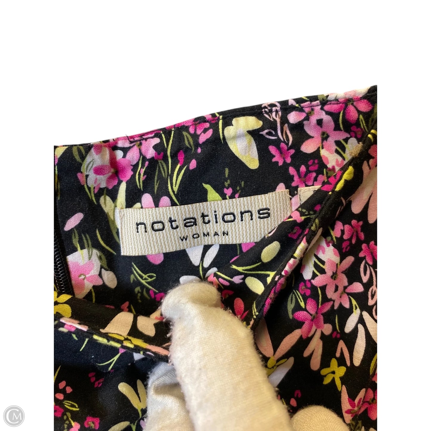 Skirt Mini & Short By Notations In Floral Print, Size: 20