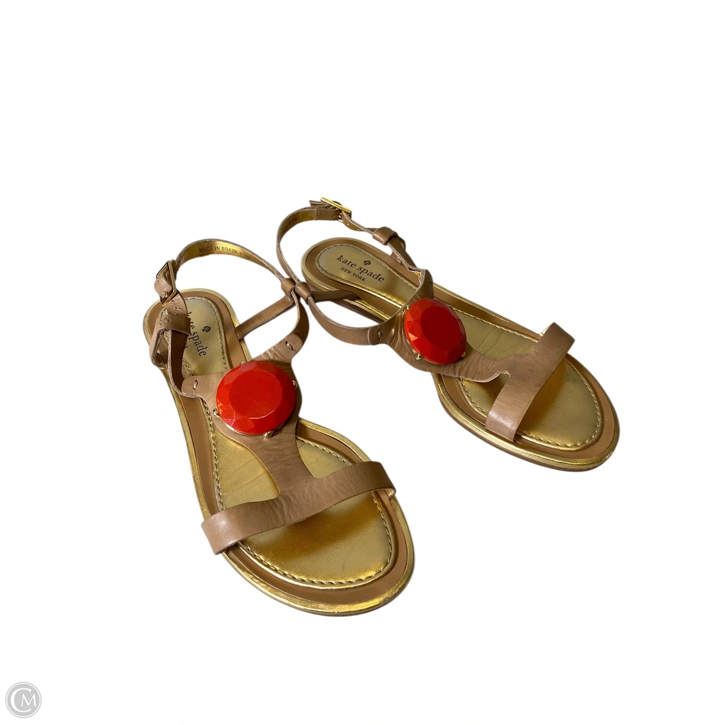Sandals Designer By Kate Spade In Tan, Size: 8.5