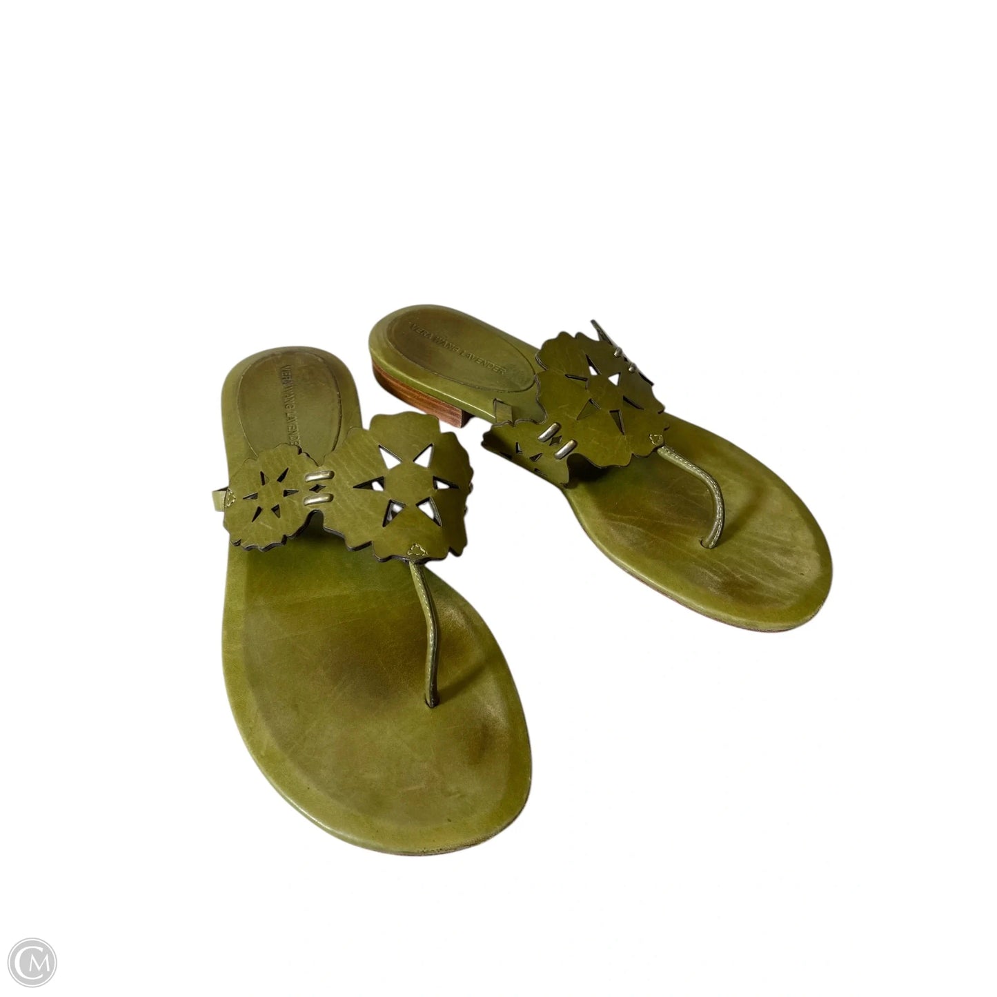Sandals Designer By Vera Wang In Green, Size: 9