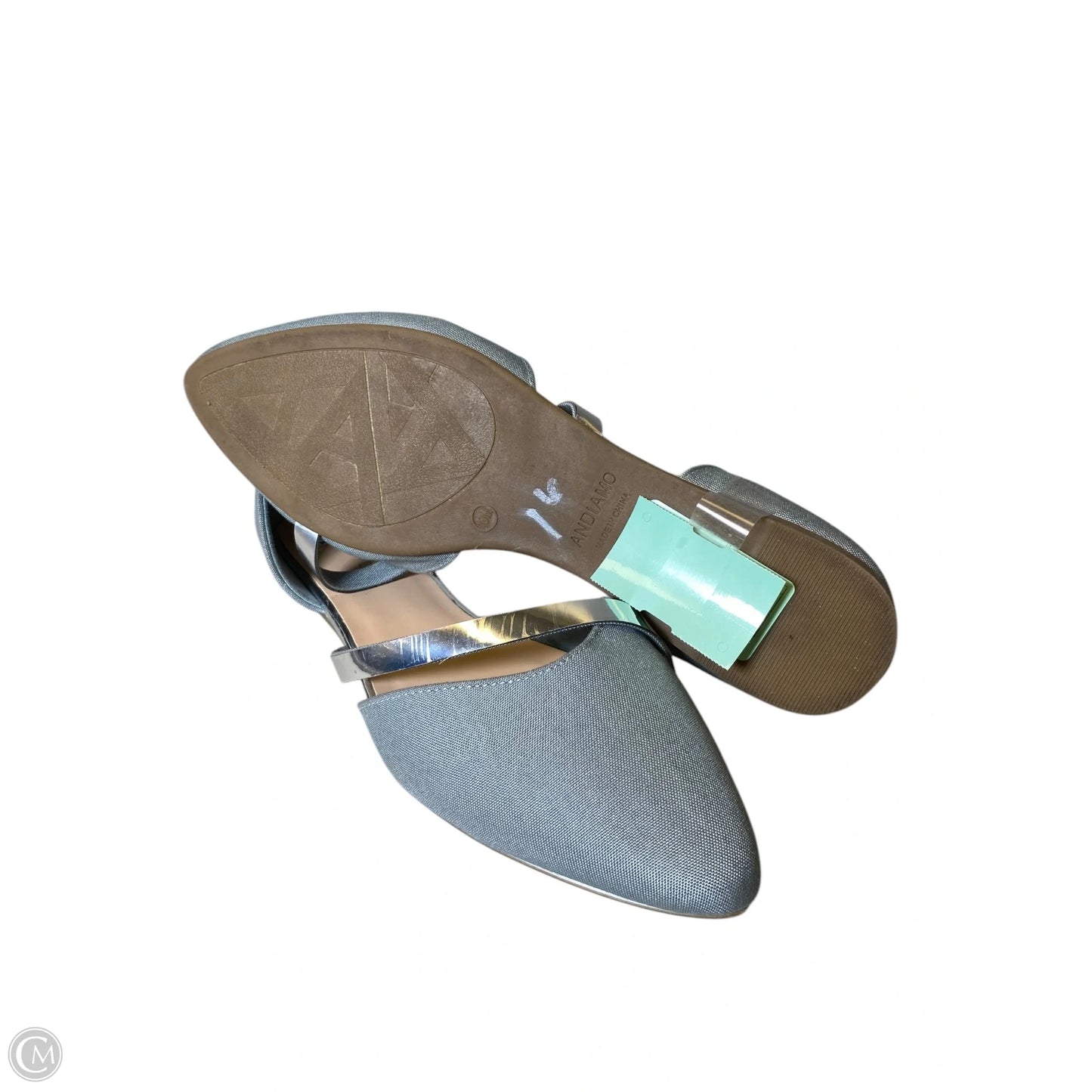 Shoes Flats By Clothes Mentor In Teal, Size: 10