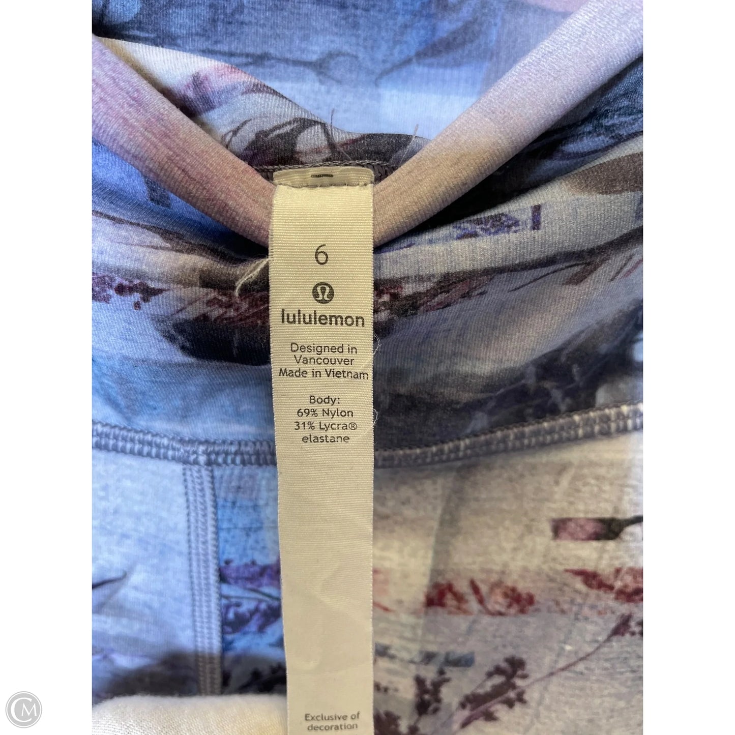 Athletic Leggings By Lululemon In Multi-colored, Size: 6