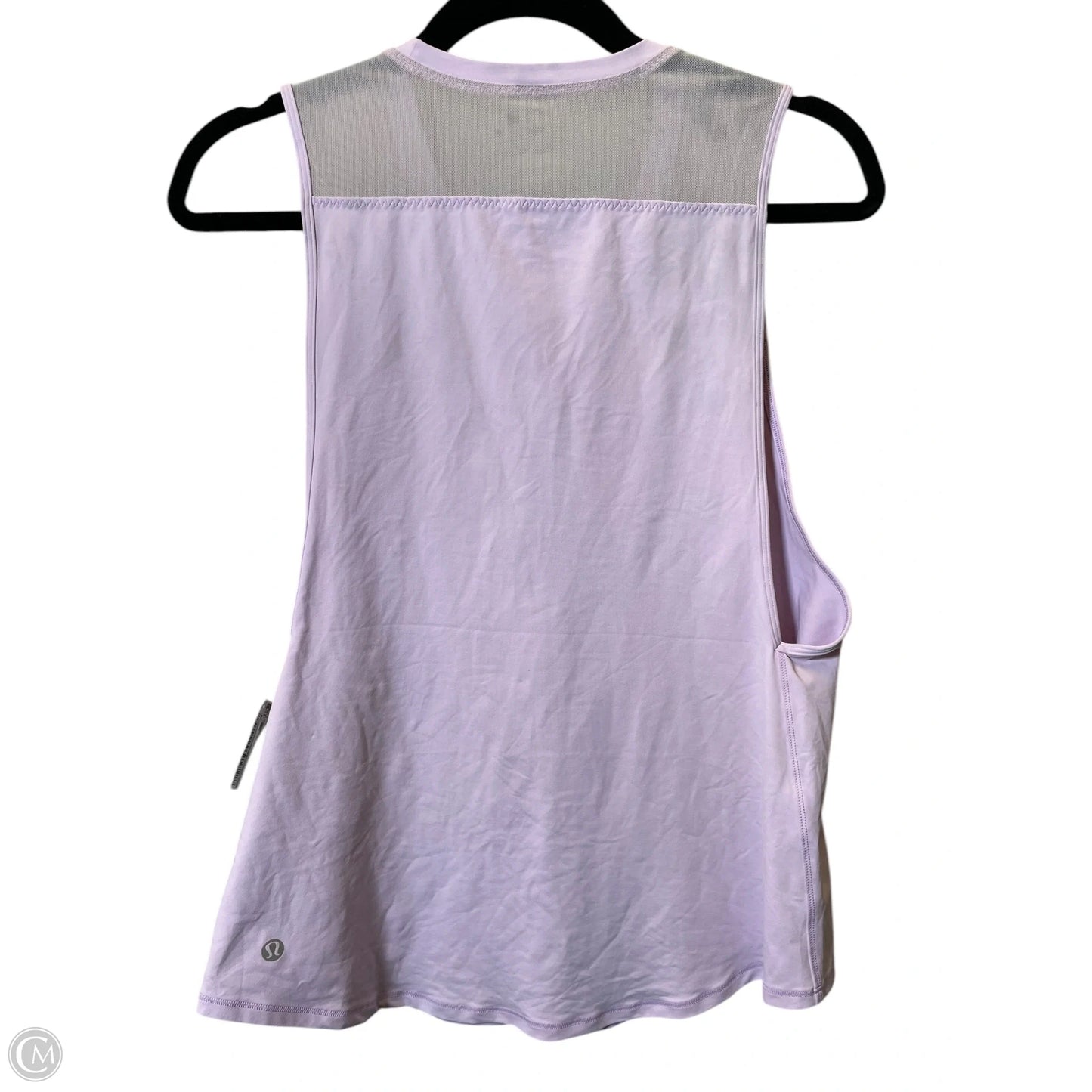 Athletic Top Short Sleeve By Lululemon In Mauve, Size: M