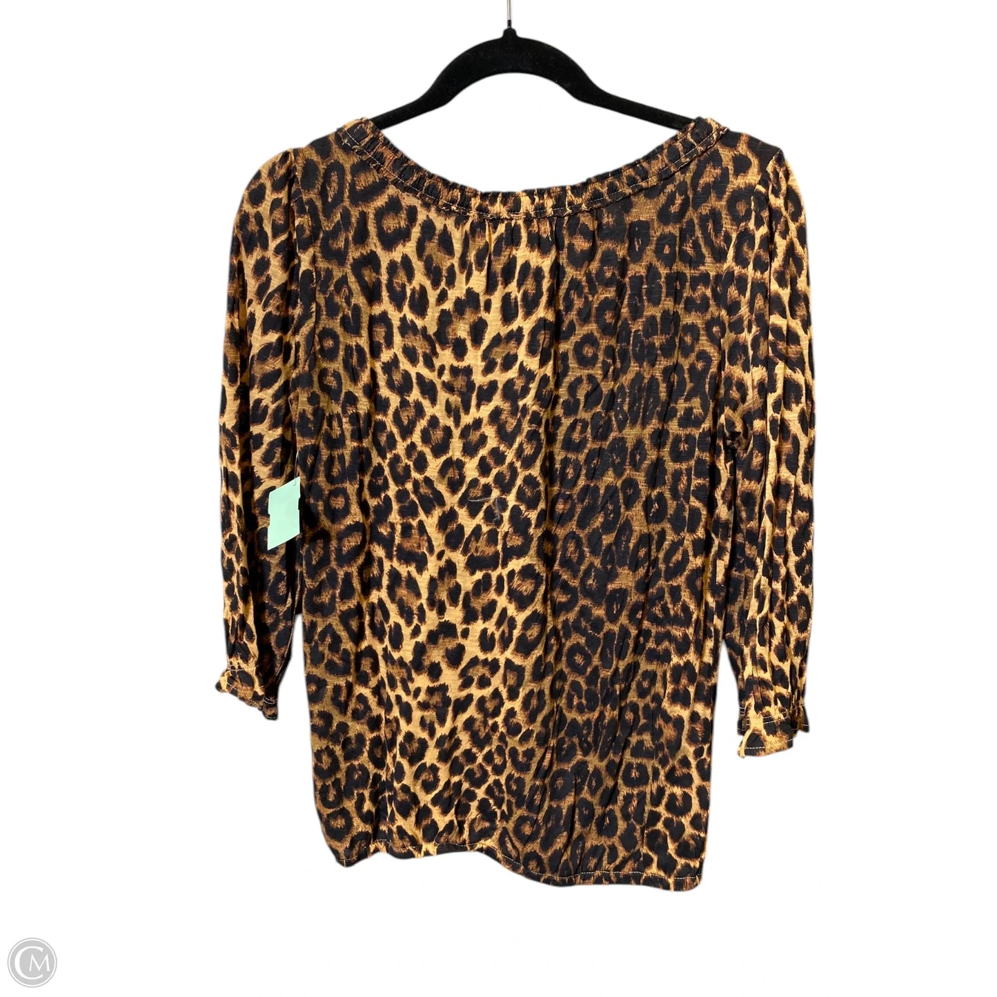 Top 3/4 Sleeve By Lucky Brand In Animal Print, Size: S