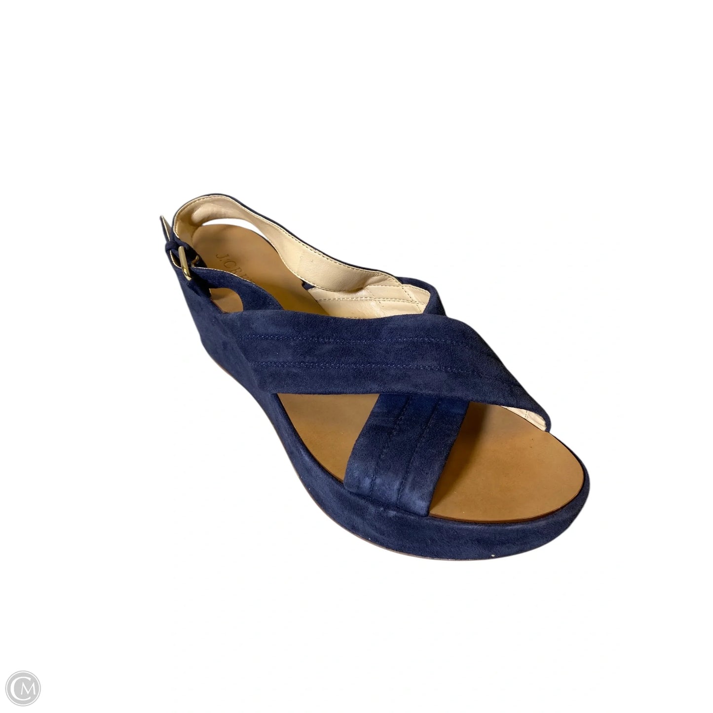 Sandals Heels Wedge By J. Crew In Navy, Size: 10
