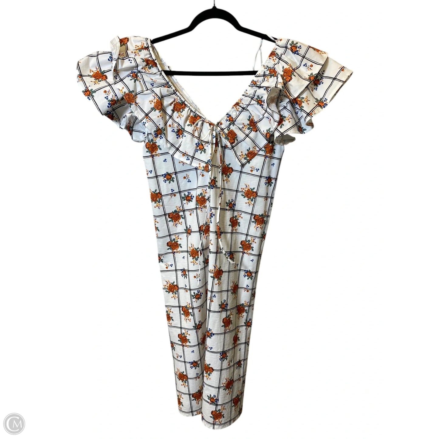 Dress Casual Midi By Zara In Multi-colored, Size: L