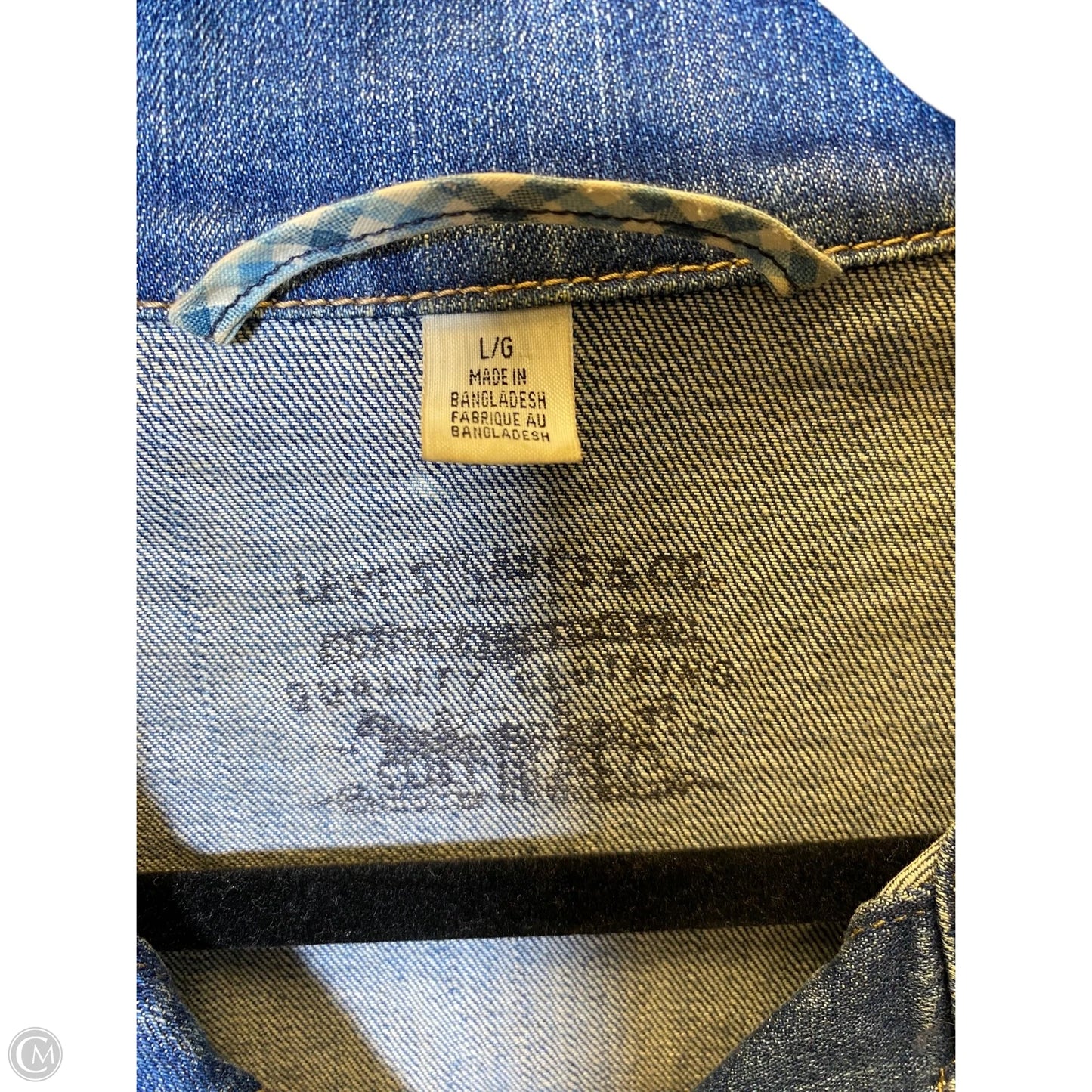 Jacket Denim By Levis In Blue, Size: L
