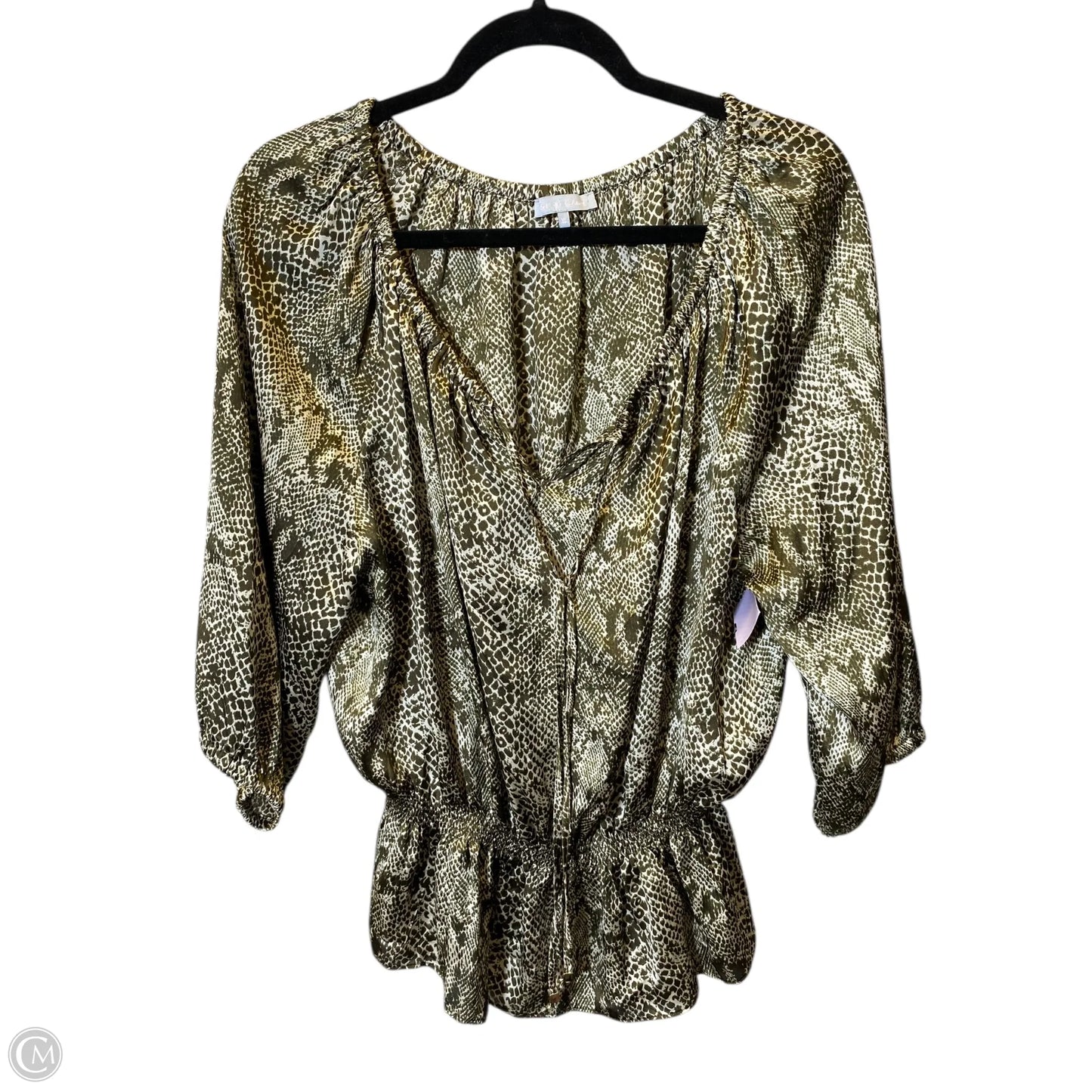 Top 3/4 Sleeve By Violet And Claire In Animal Print, Size: Xl