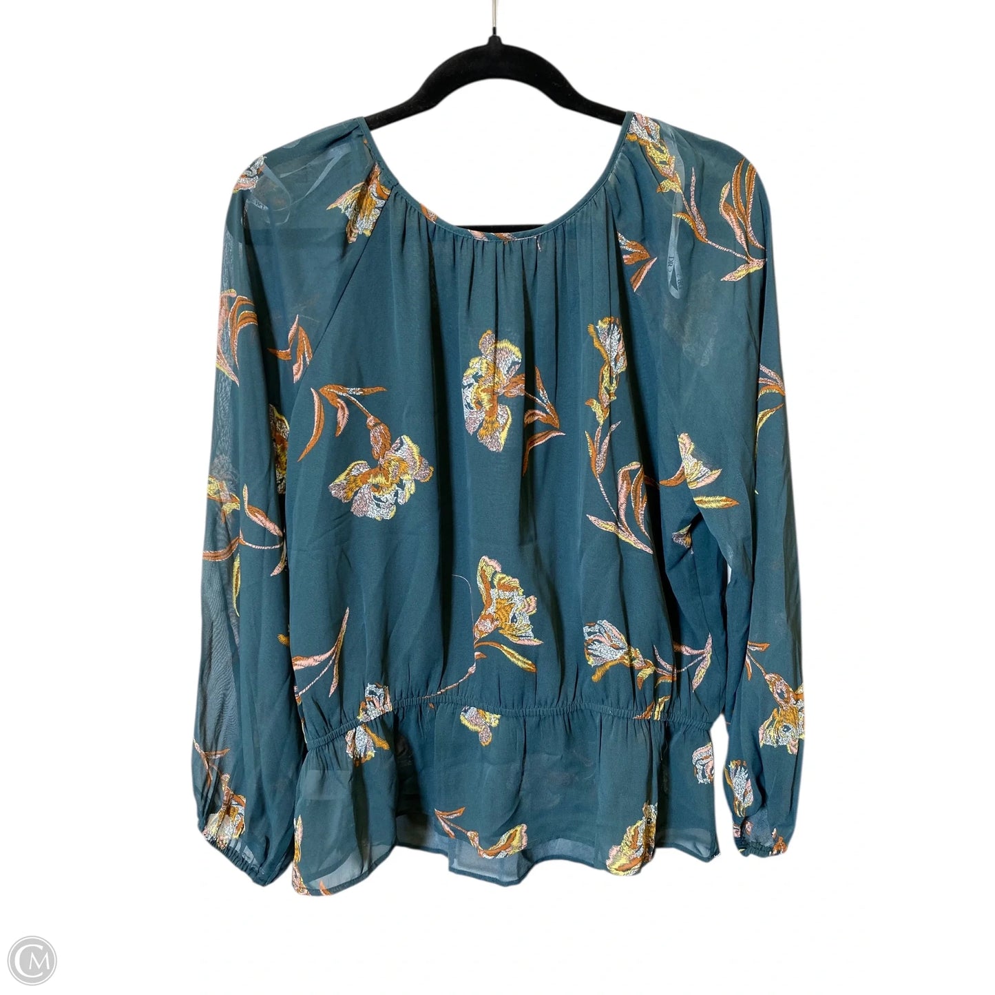 Top Long Sleeve By Dr2 In Floral Print, Size: L
