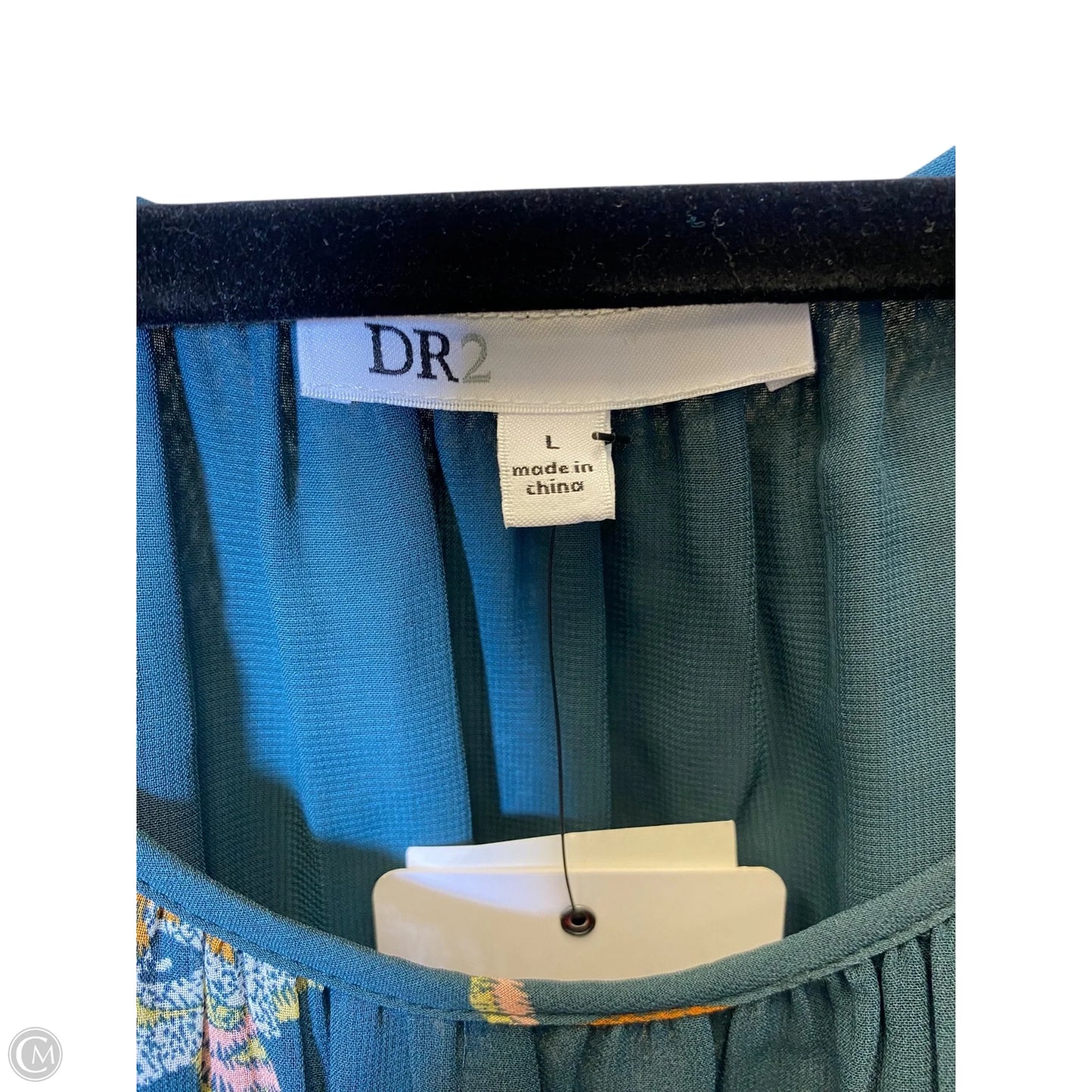 Top Long Sleeve By Dr2 In Floral Print, Size: L