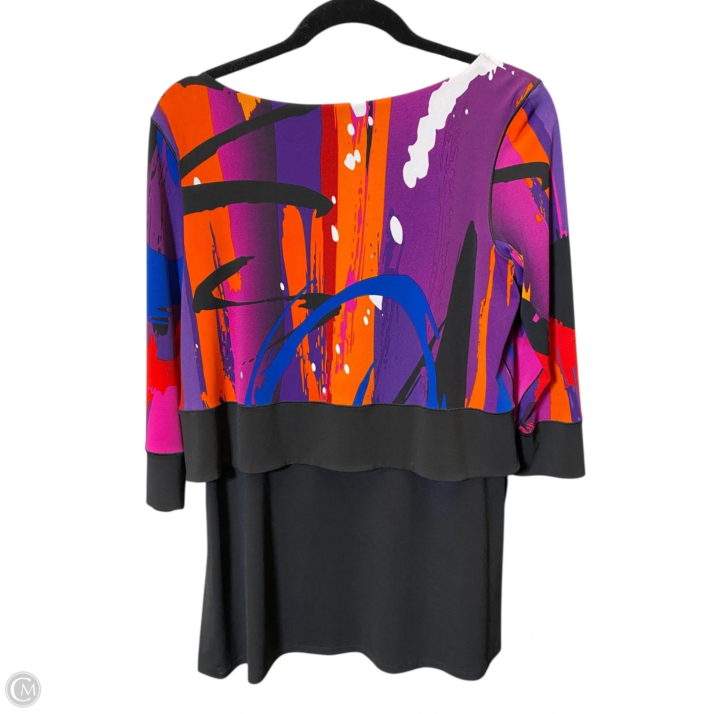 Top 3/4 Sleeve By Clothes Mentor In Multi-colored, Size: M