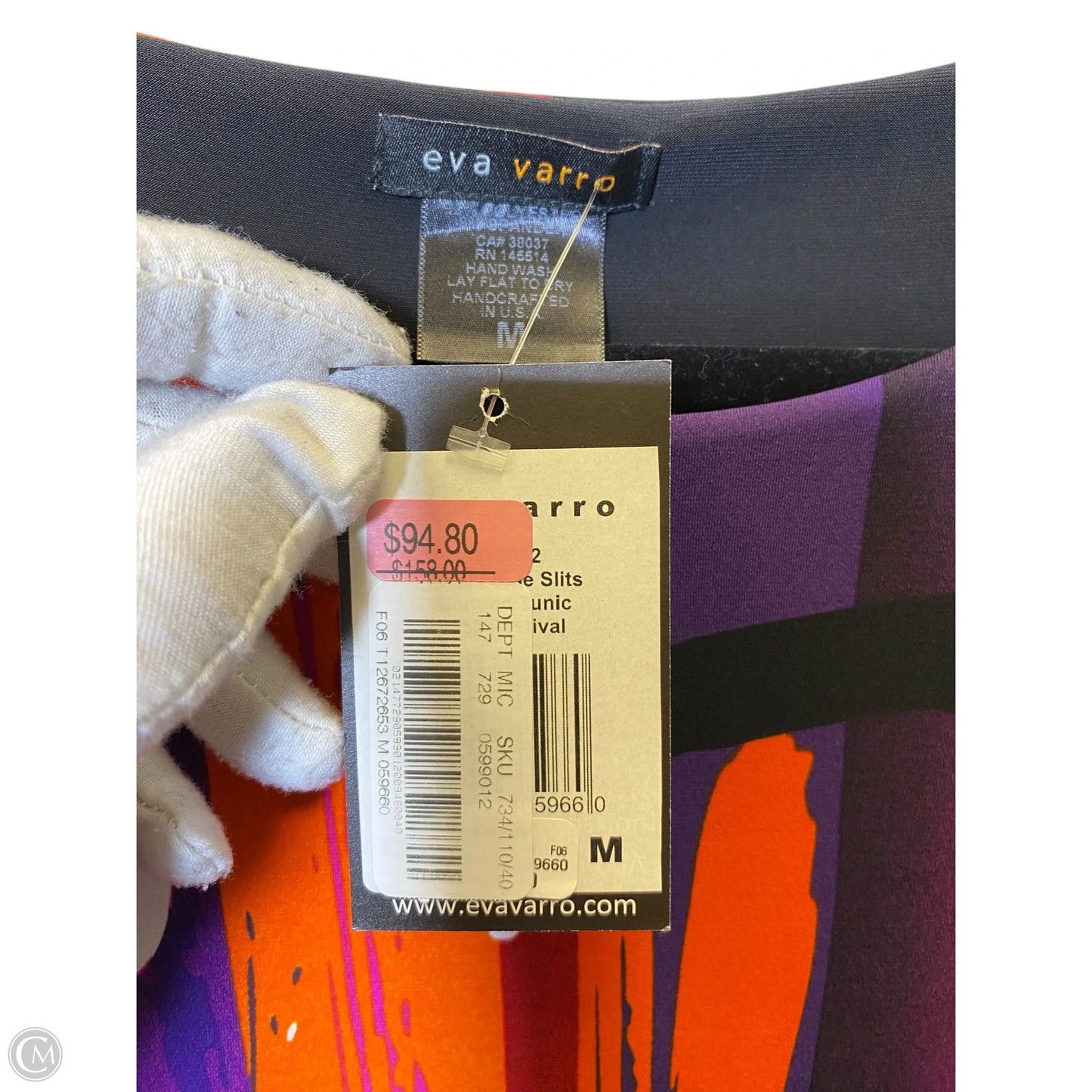 Top 3/4 Sleeve By Clothes Mentor In Multi-colored, Size: M