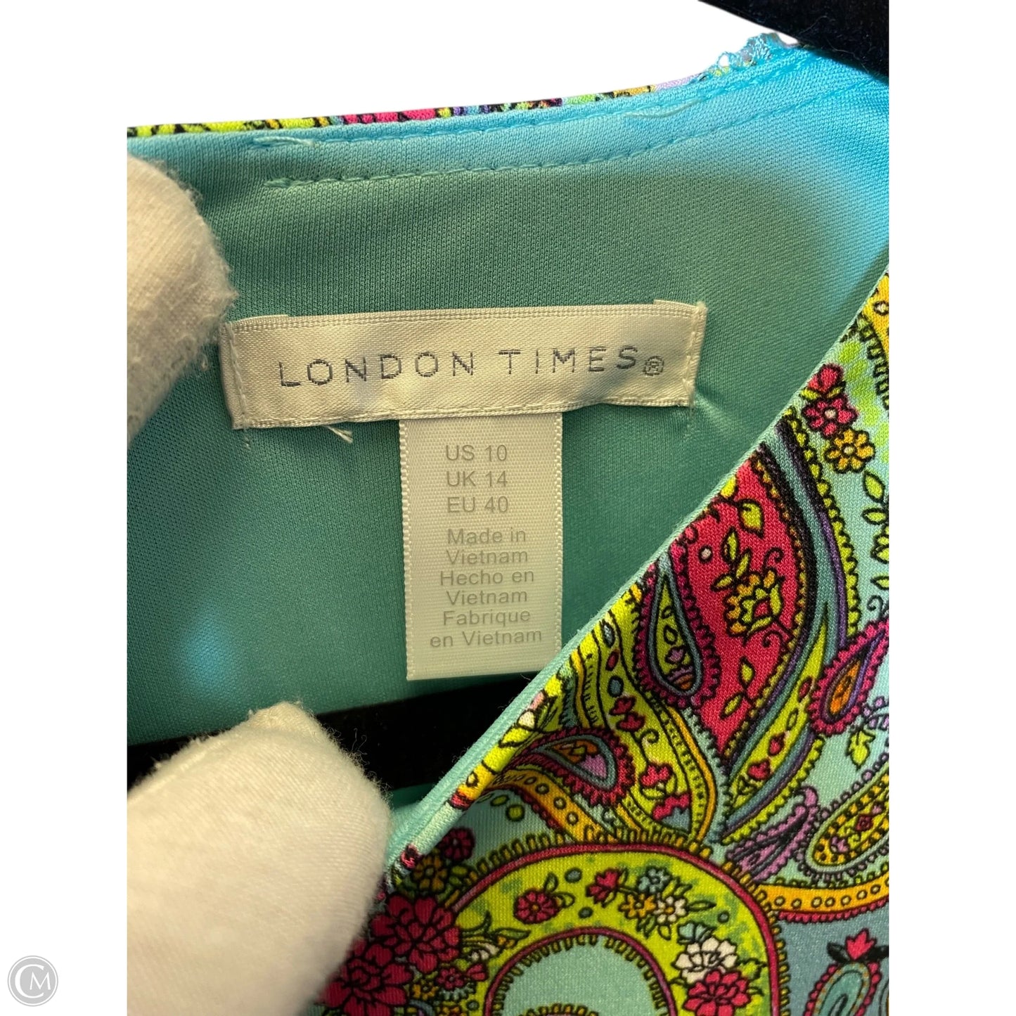 Dress Work By London Times In Multi-colored, Size: 10