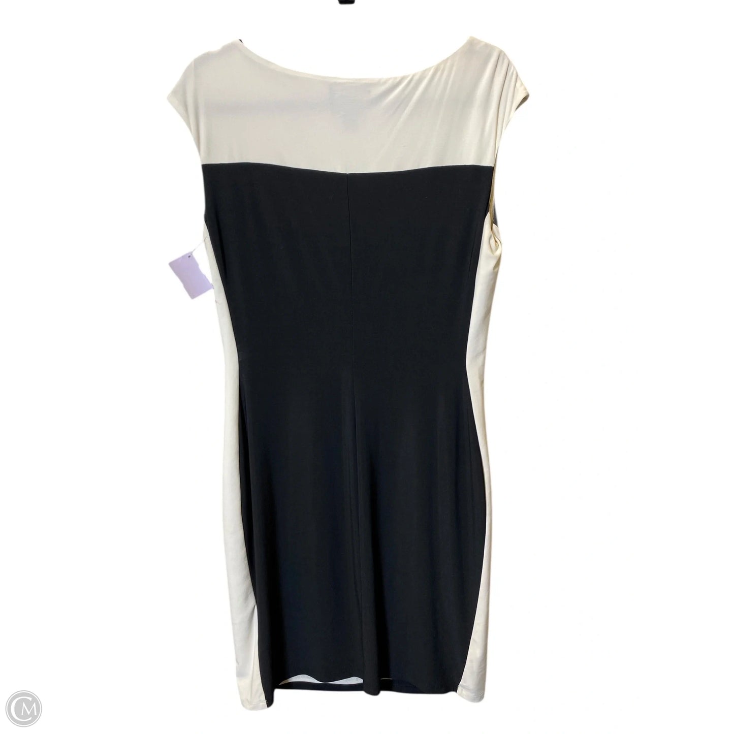 Dress Work By Chaps In Black & Cream, Size: L