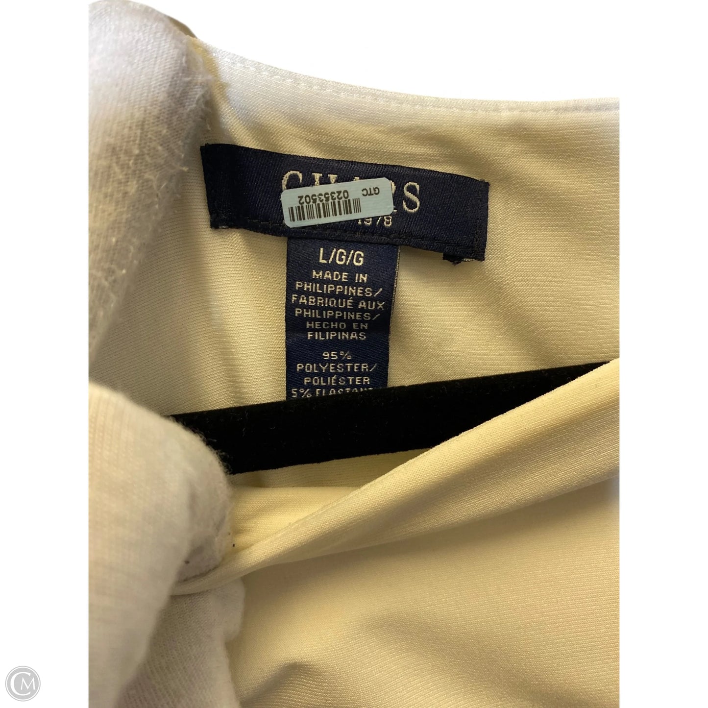 Dress Work By Chaps In Black & Cream, Size: L