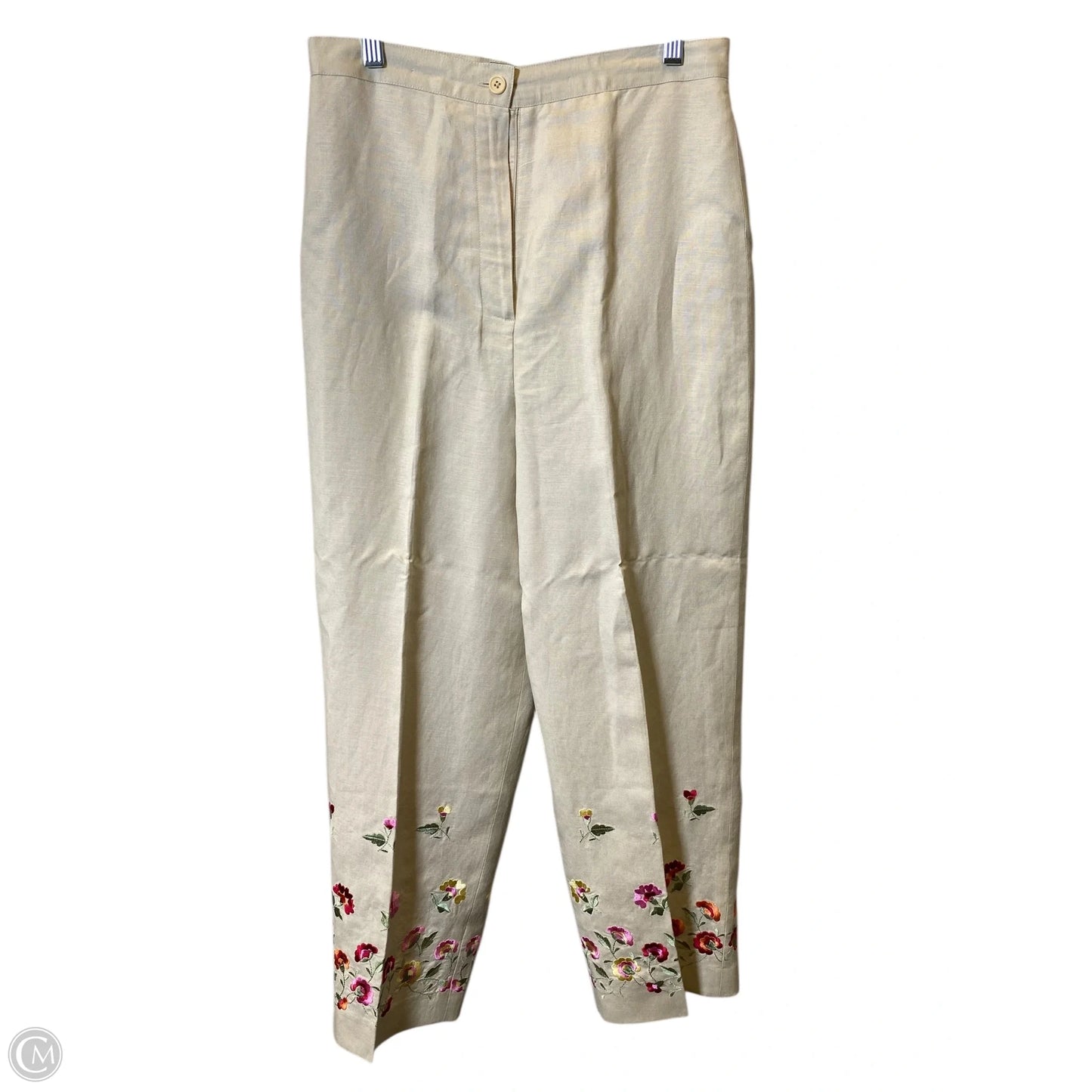 Pants Cropped By Larry Levine In Beige, Size: 10