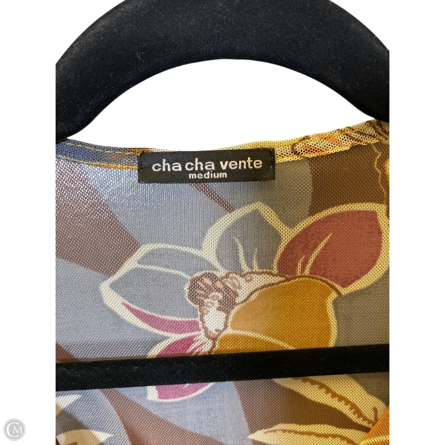 Top Short Sleeve By Cha Cha Vente In Multi-colored, Size: M