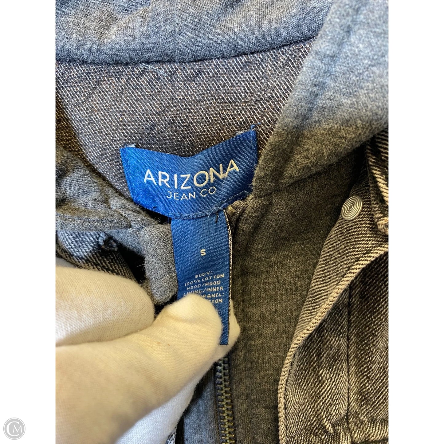 Jacket Denim By Arizona In Grey, Size: S