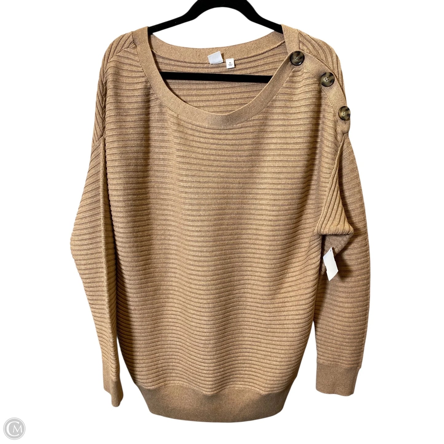 Sweater By Gap In Tan, Size: Xl