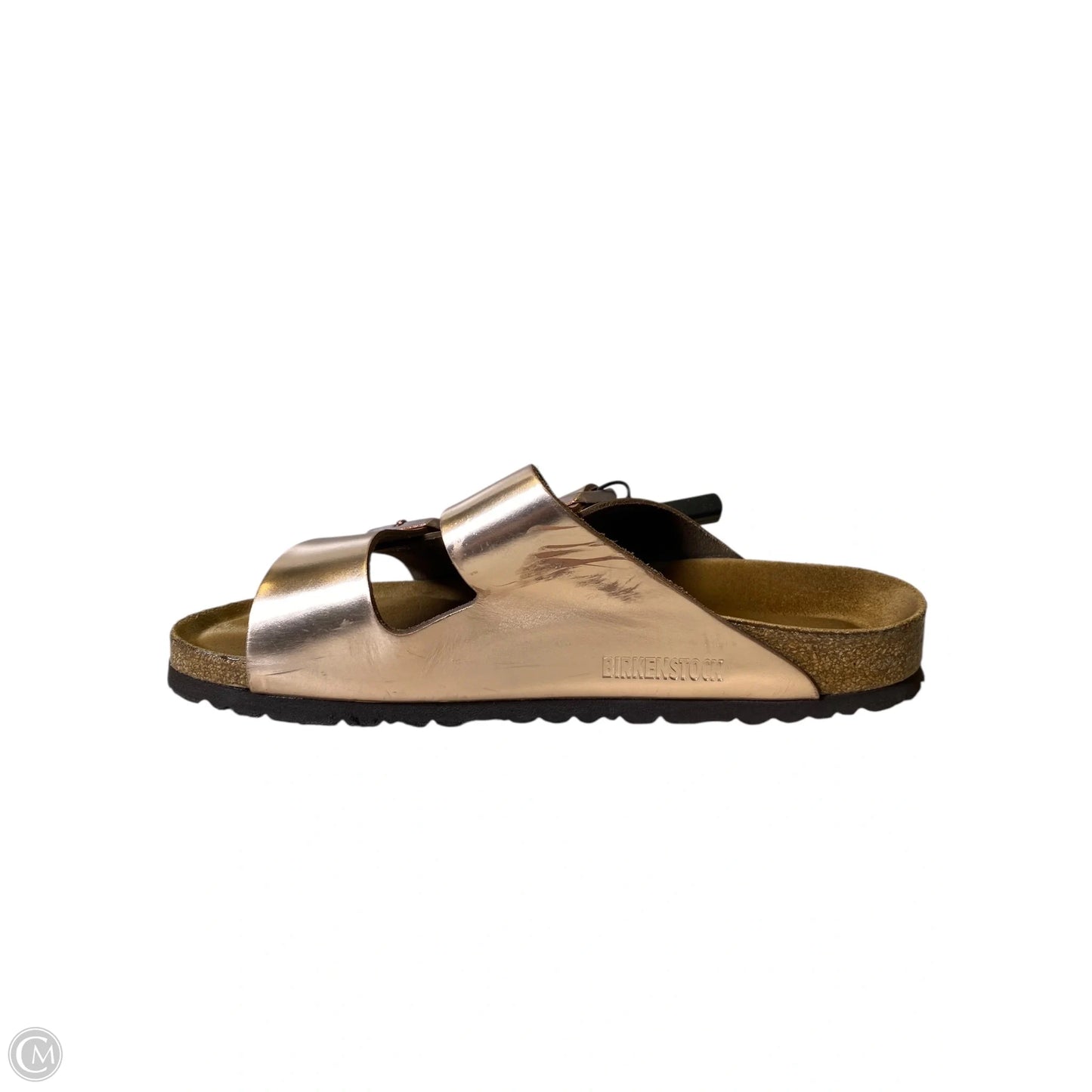 Sandals Flats By Birkenstock In Bronze, Size: 41
