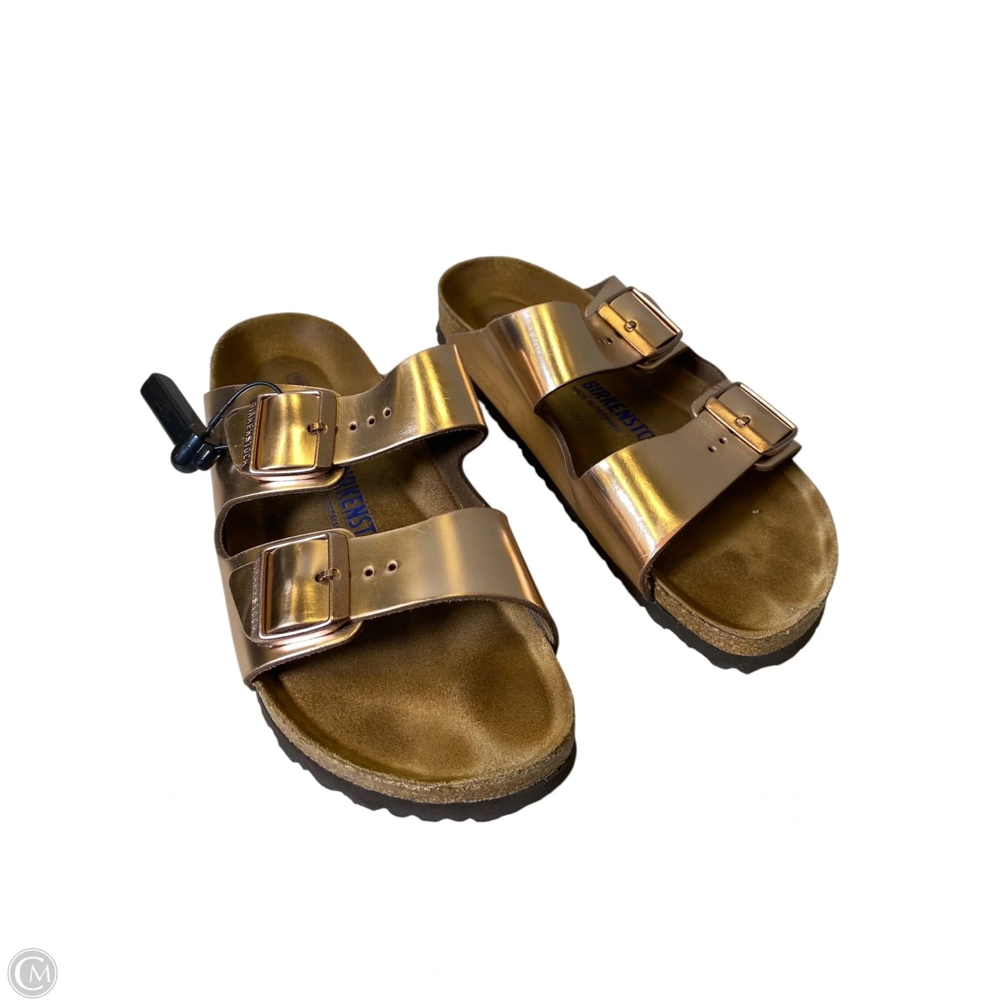 Sandals Flats By Birkenstock In Bronze, Size: 41