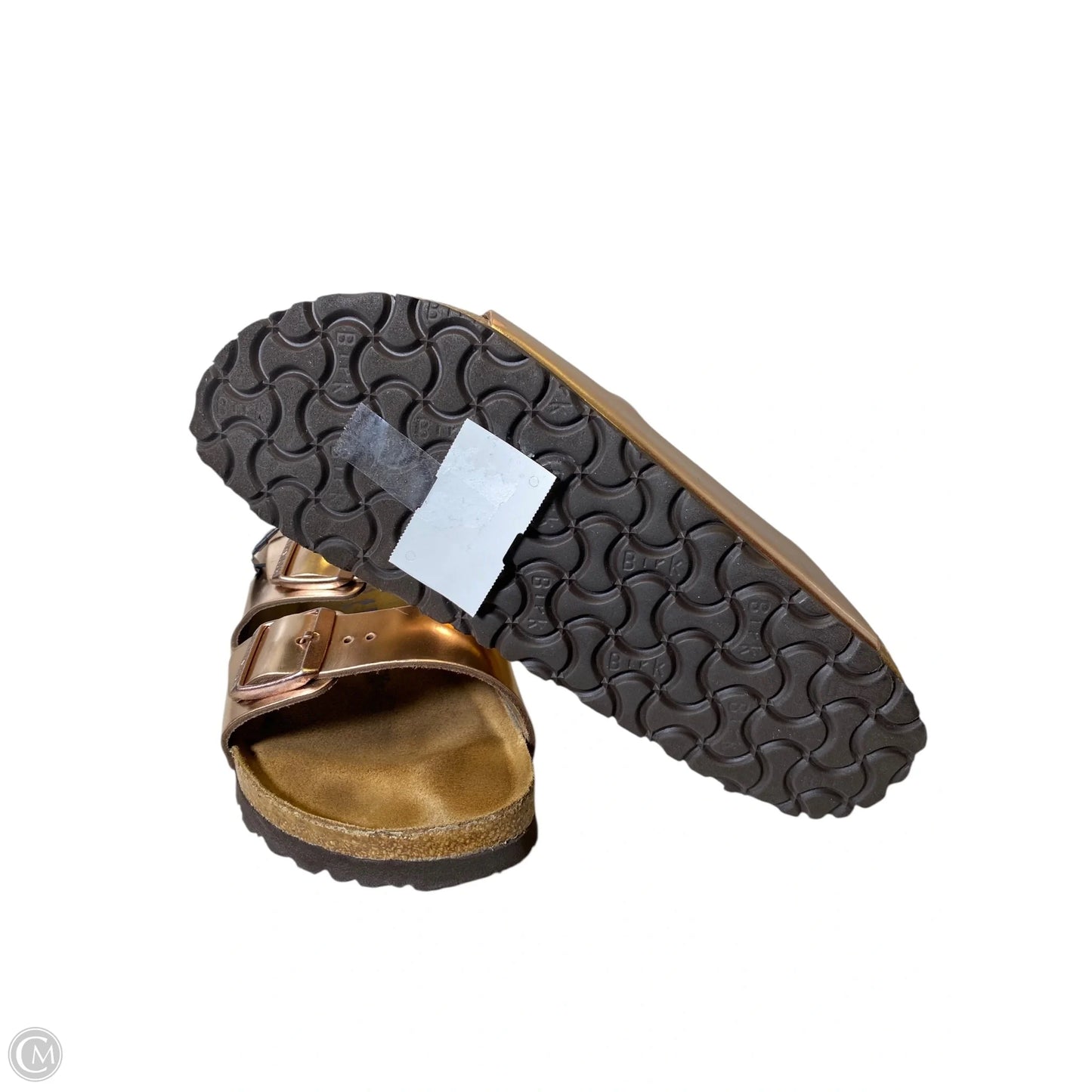 Sandals Flats By Birkenstock In Bronze, Size: 41