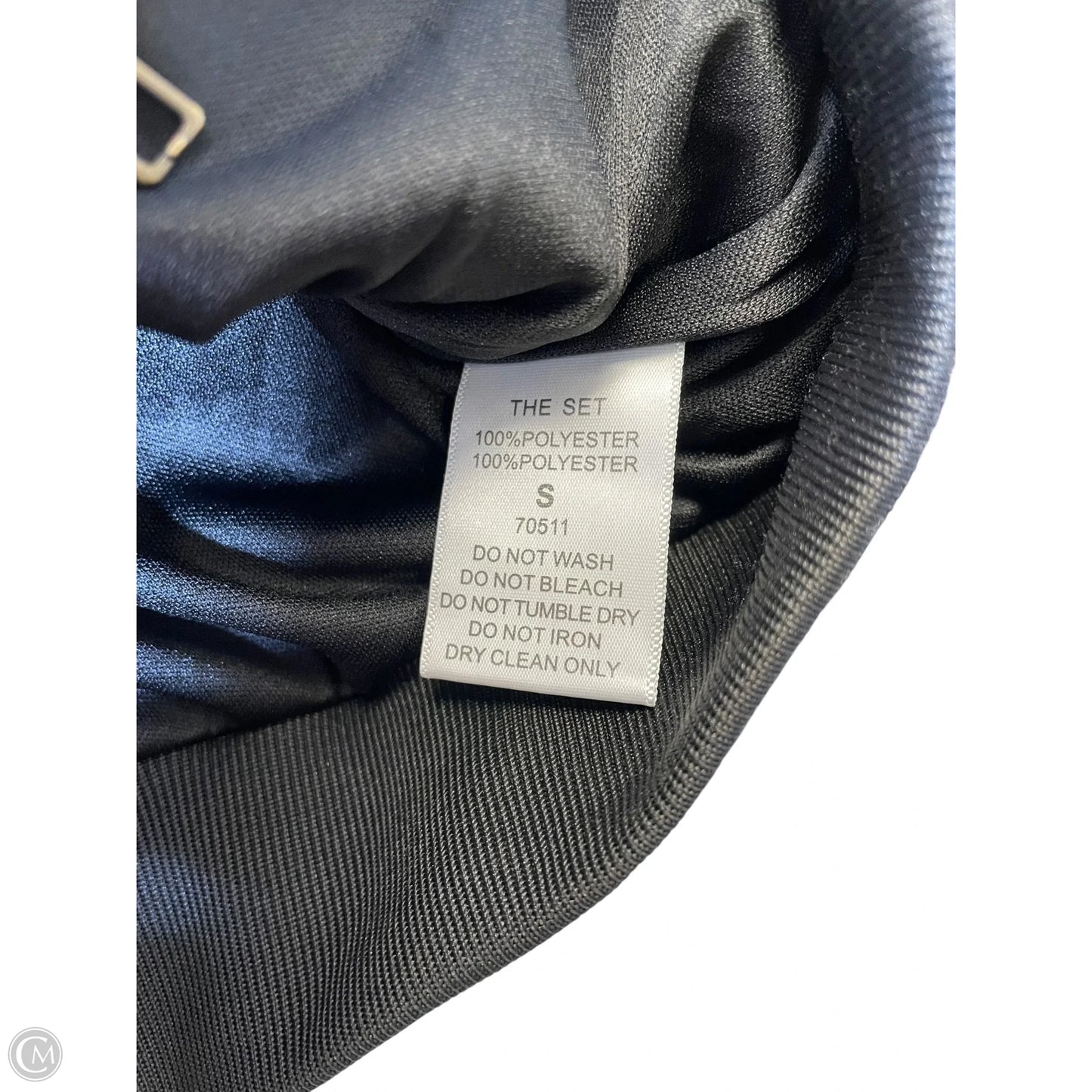 Jacket Moto By Clothes Mentor In Black & Gold, Size: S