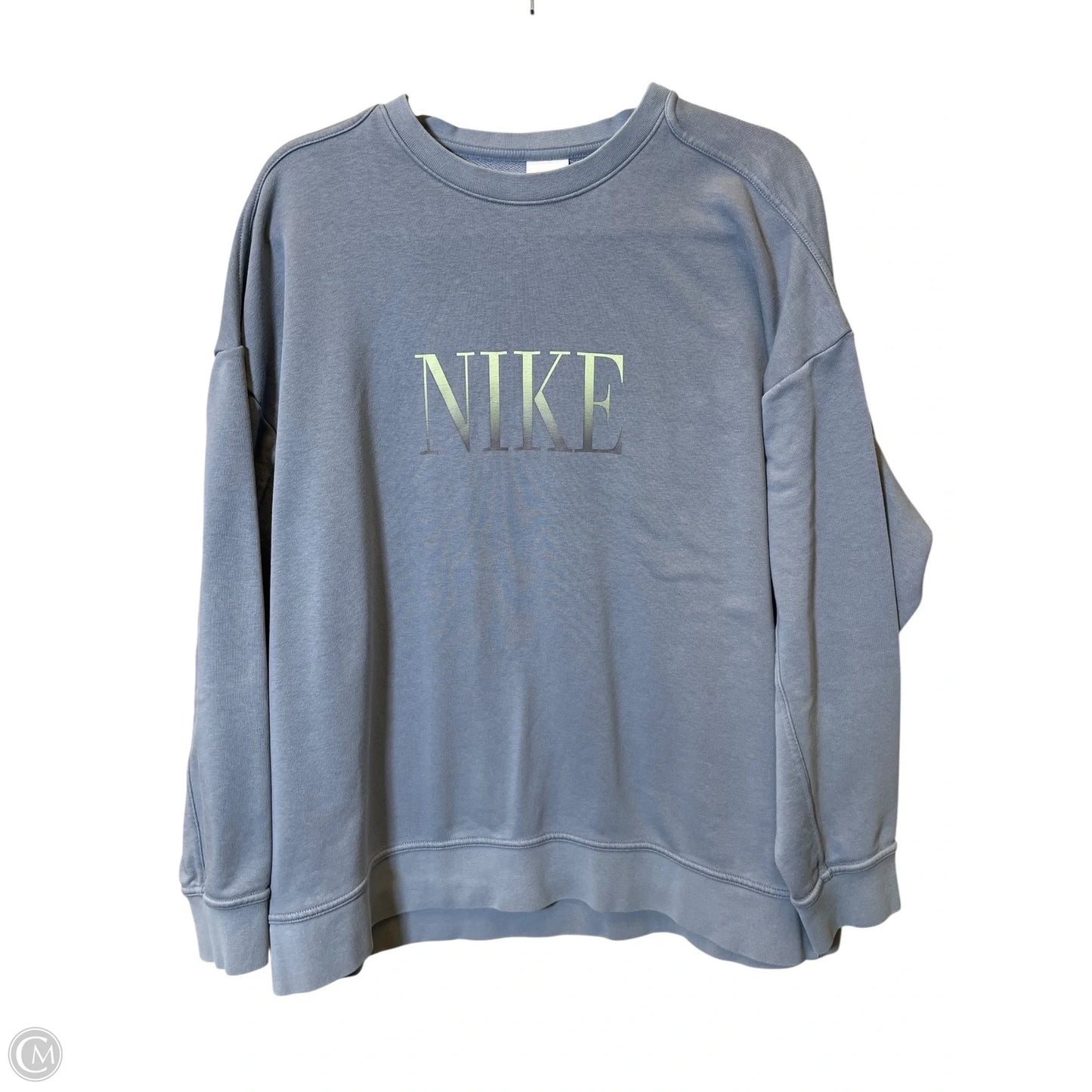 Athletic Sweatshirt Collar By Nike In Blue, Size: Xl