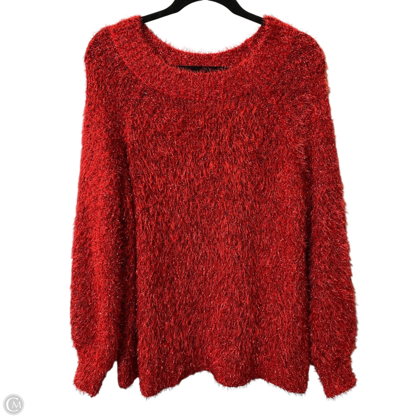 Sweater By Cato In Red, Size: 16
