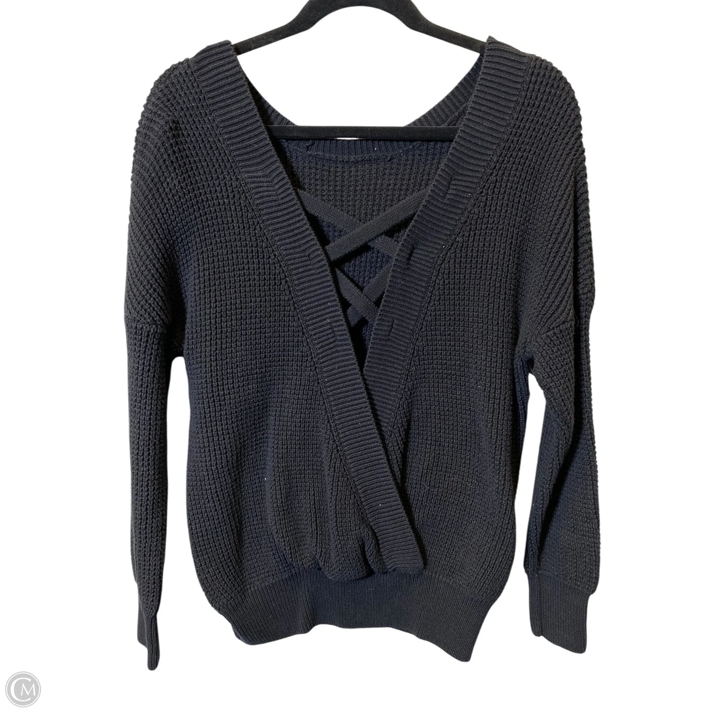 Sweater By Clothes Mentor In Black, Size: L