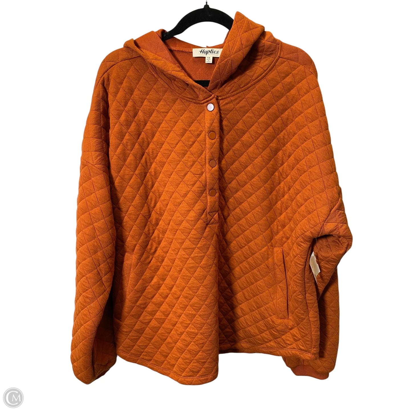Sweater By Haptics In Brown, Size: 1x