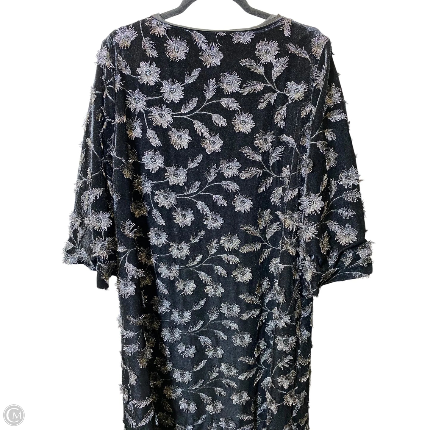 Dress Party Short By Chicos In Black & Silver, Size: L