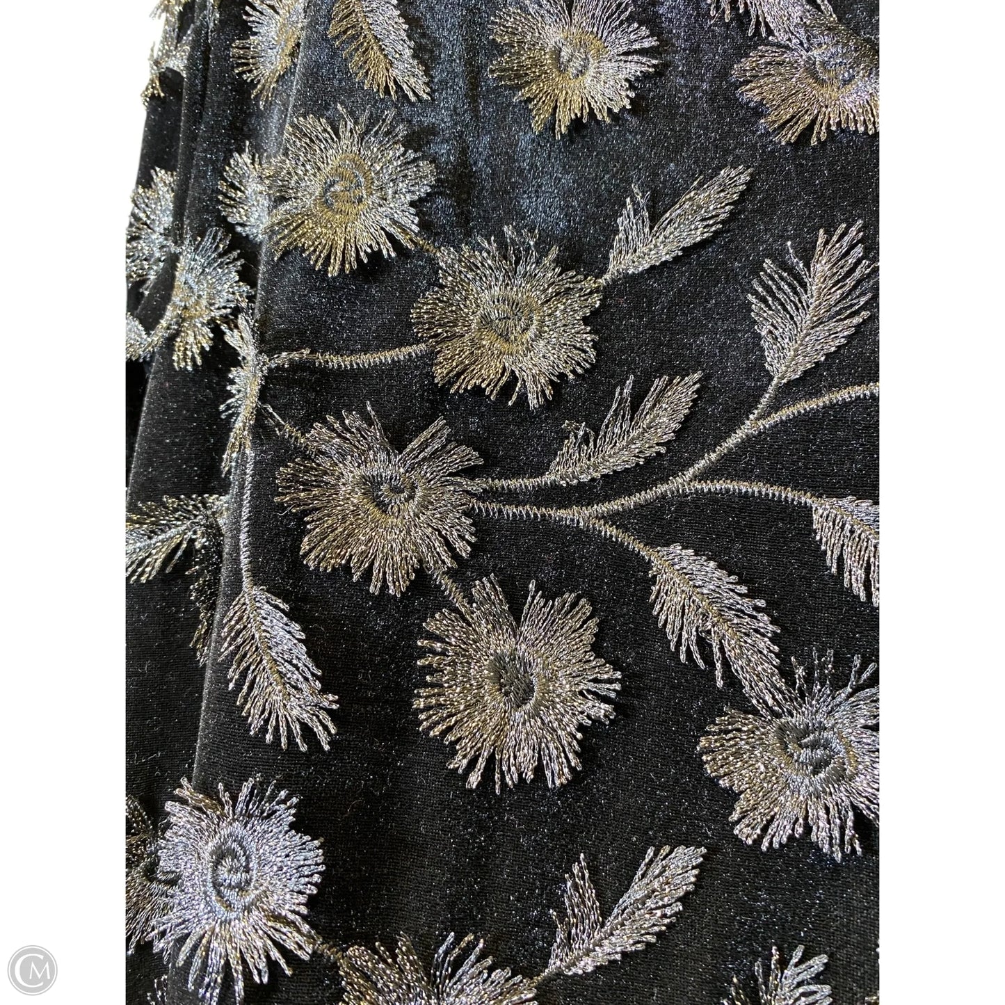 Dress Party Short By Chicos In Black & Silver, Size: L